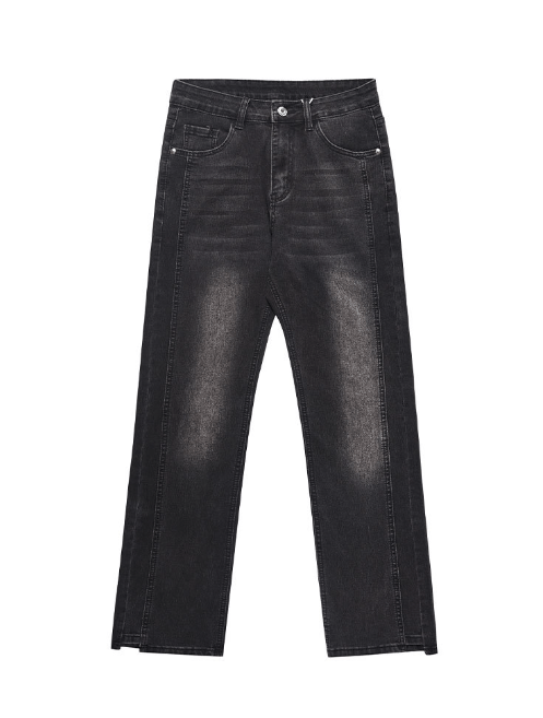 Japanese Brand Washed slim straight men's retro cleanfit flared jeans Size US 32 / EU 48 - 5 Thumbnail