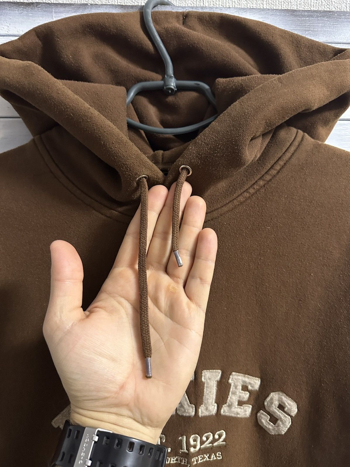 Dickies Rare Vintage Hoodie Dickies Fort Worth, Texas Brown Size XL Size US XL / EU 56 / 4 - 3 Thumbnail