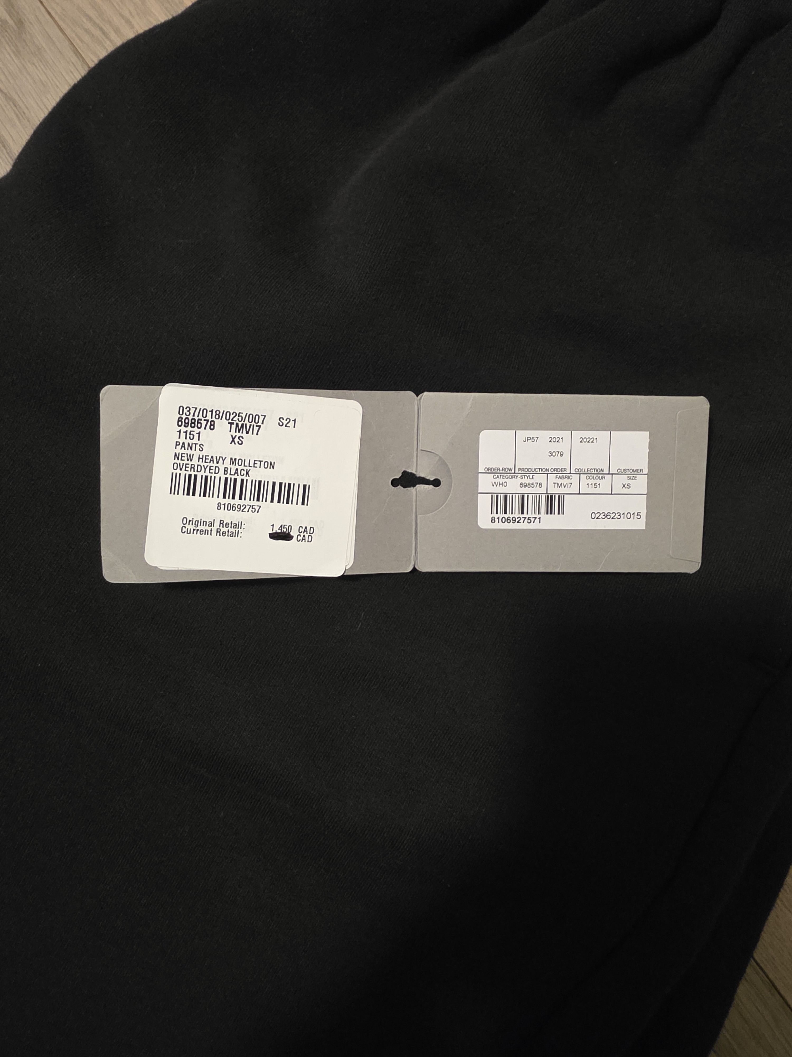 Balenciaga Overdyed Baggy Jogging Black - Size XS Size US 30 / EU 46 - 8 Thumbnail