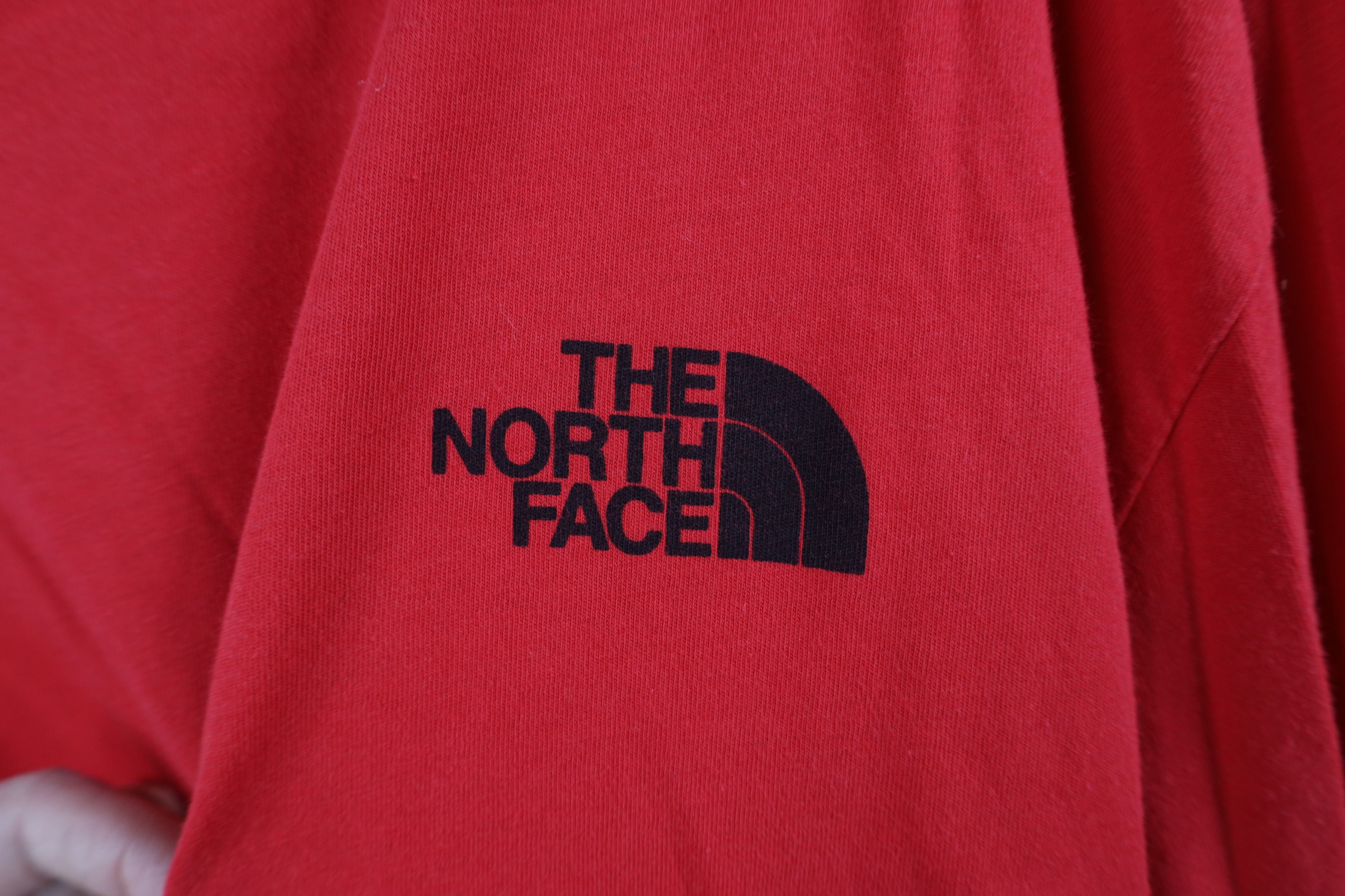 The North Face Vintage Y2K The North Face Box Logo Long Sleeve T-Shirt Red Size US XXL / EU 58 / 5 - 4 Thumbnail