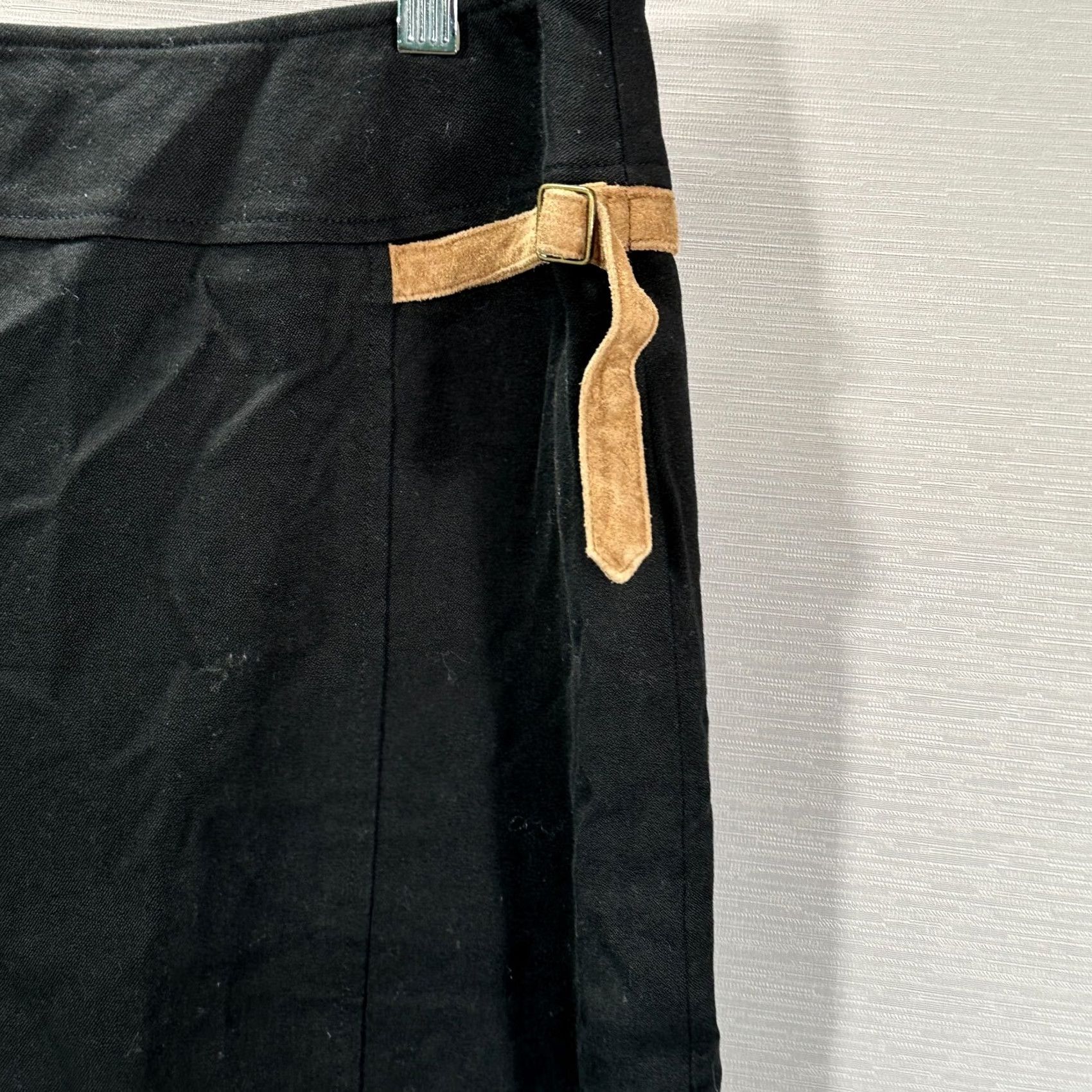 Lilly Pulitzer Lilly Pulitzer Skirt Black Cotton Stretch Pencil Womens Size 10 Suede Detail Zip Size 32" / US 10 / IT 46 - 3 Thumbnail