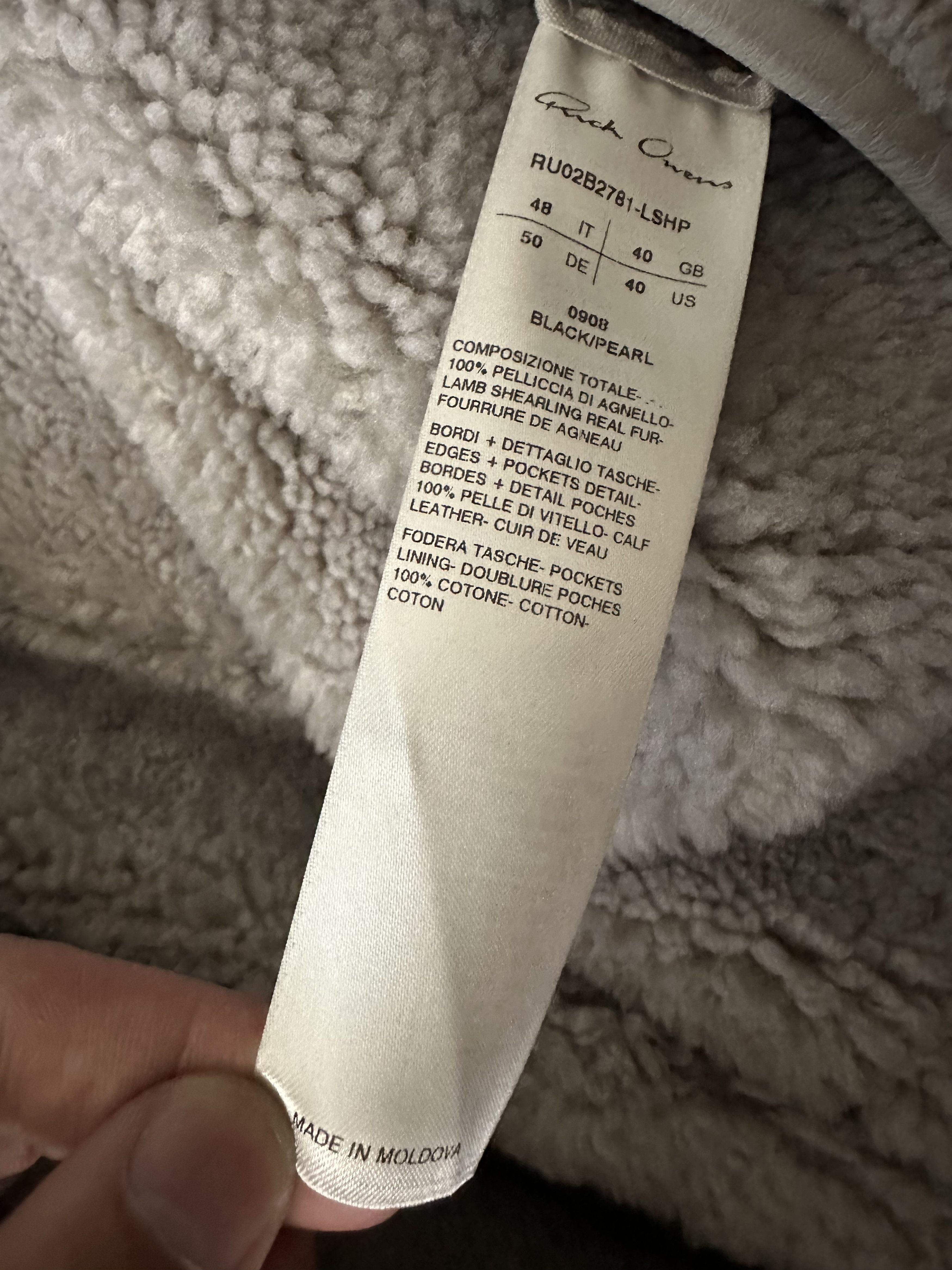 Rick Owens Rick Owens Strobe FW22 Jumbo Peter Shearling Size US M / EU 48-50 / 2 - 9 Thumbnail