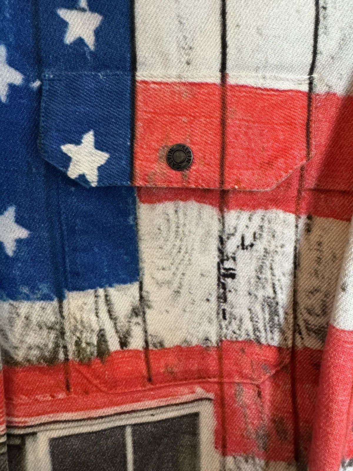 Raf Simons Raf Simons x CK EST. 1978 Americana Landscape Denim Jacket Size US M / EU 48-50 / 2 - 3 Thumbnail