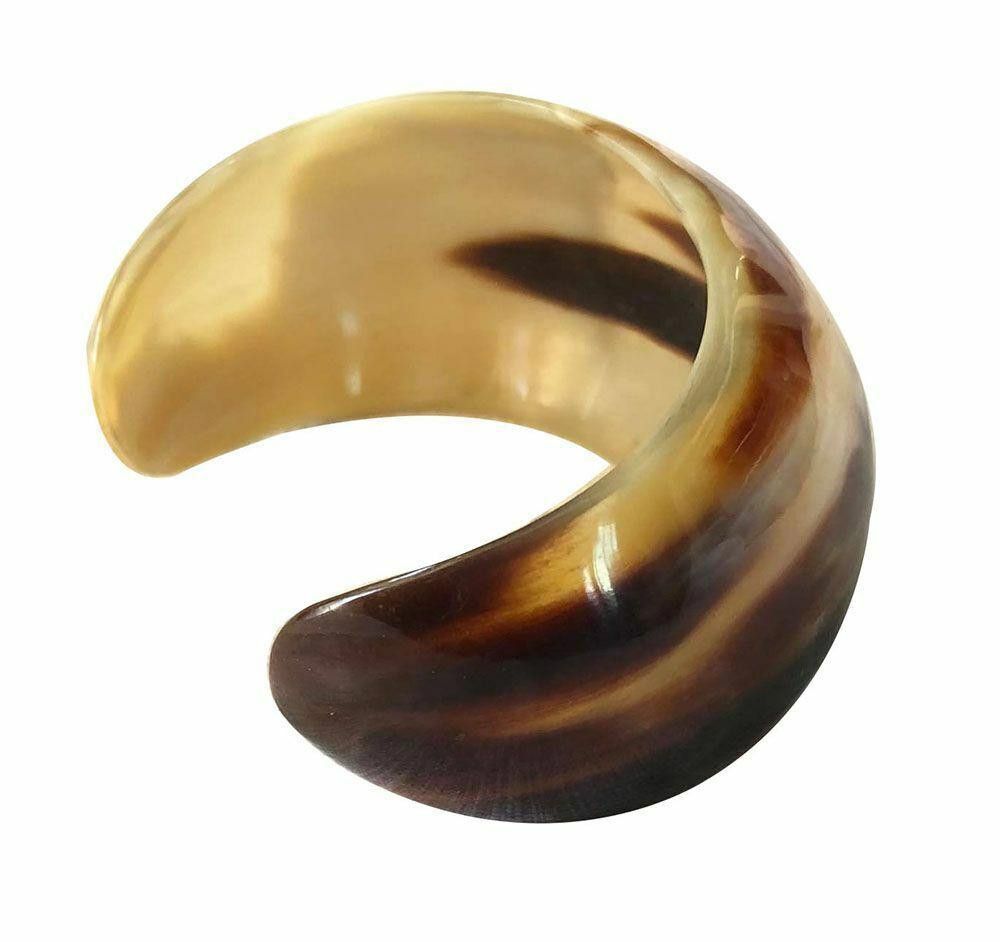 Designer New Textured Cow Horn Bracelet. Size ONE SIZE - 3 Thumbnail