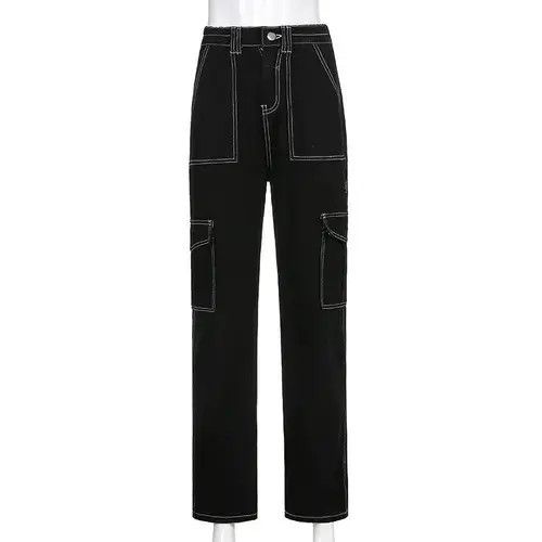 Designer Loose Cargo Pants Size 26" / US 2 / IT 38 - 2 Thumbnail