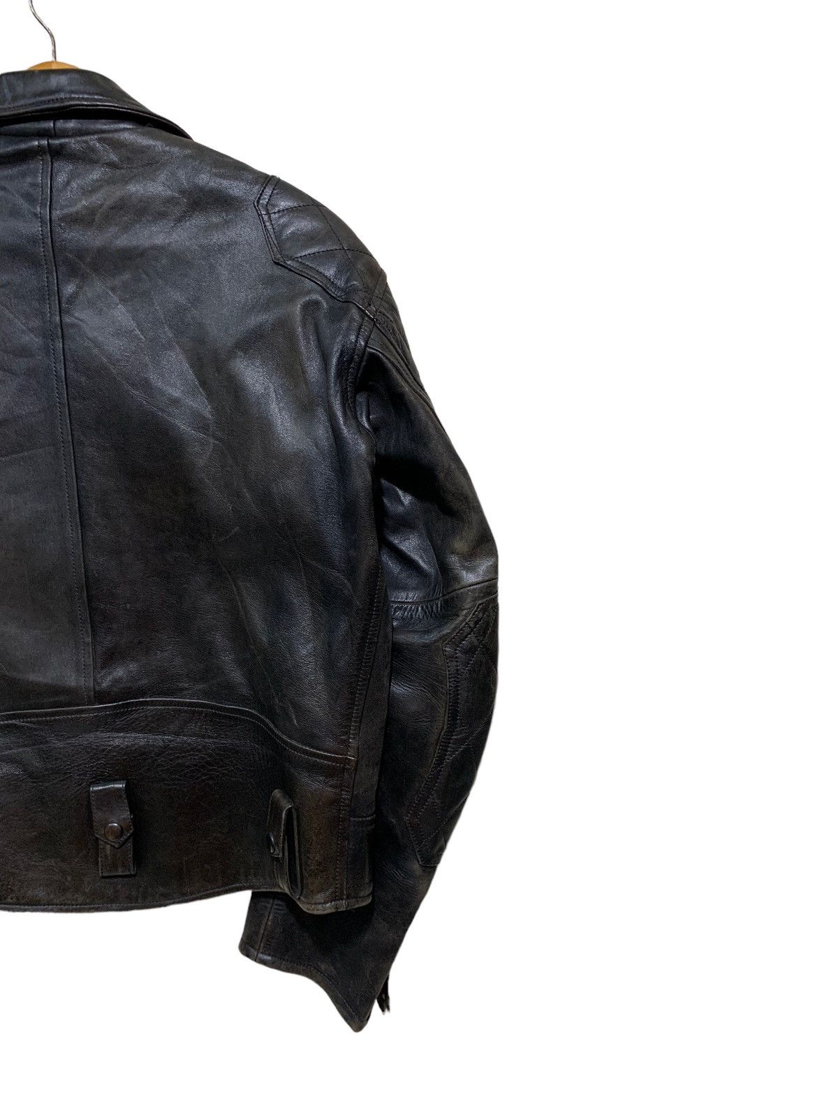 Japanese Brand 🔥HAROLD GEAR DOUBLE COLLAR BIKERS LEATHER JACKET Size US M / EU 48-50 / 2 - 7 Thumbnail