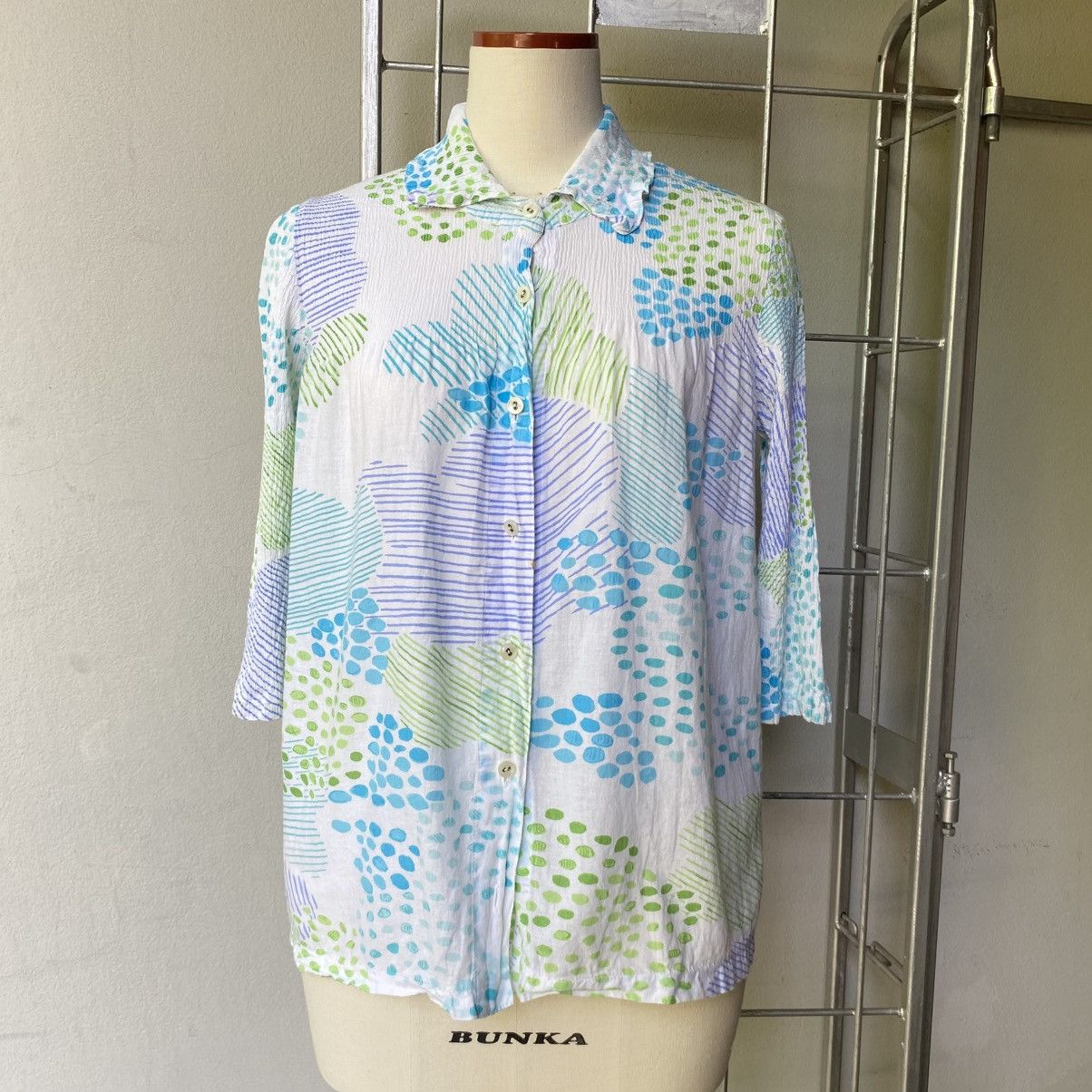 Tsumori Chisato Tsumori Chisato Meadow Bloom Pleated Shirt Size XS / US 0-2 / IT 36-38 - 9 Thumbnail