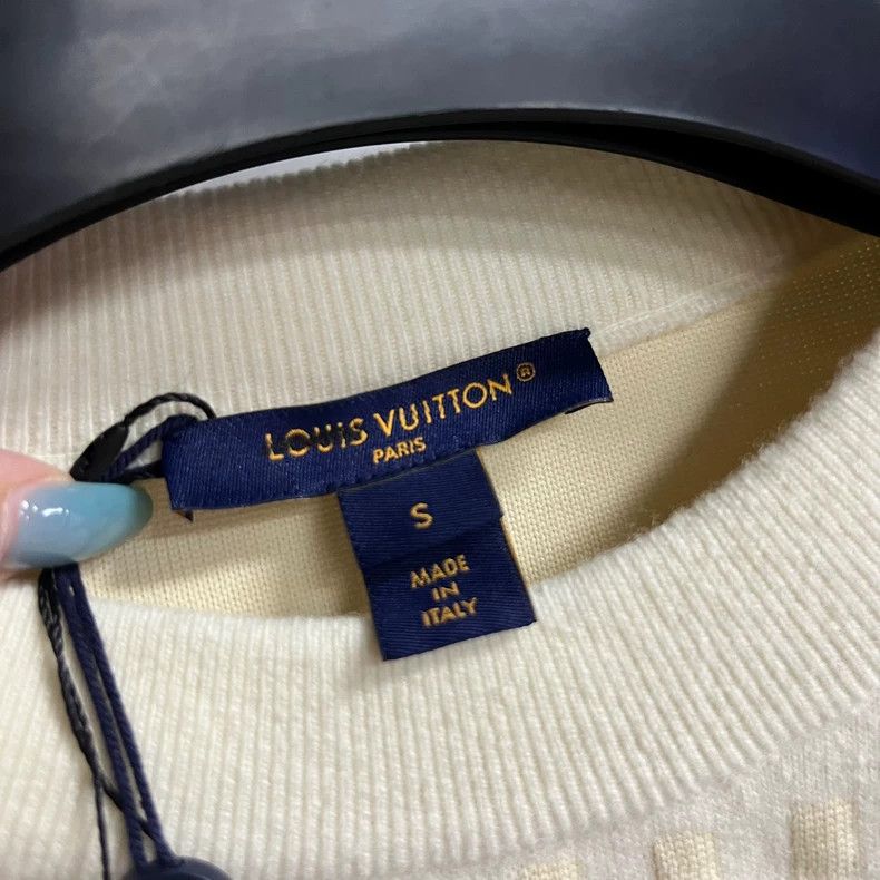 Louis Vuitton Louis Vuitton Beige Wide Stripe Pullover Long Sleeve sweat Size S / US 4 / IT 40 - 3 Thumbnail