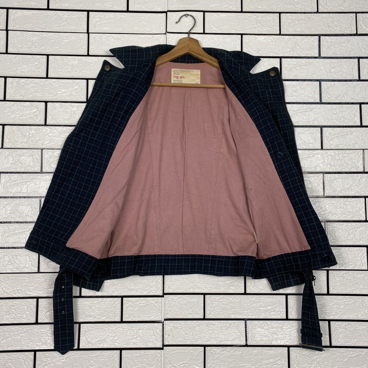 Issey Miyake 📌Biker Jacket Double Collar Nicole Club Tartan Bondage Size US M / EU 48-50 / 2 - 14 Thumbnail