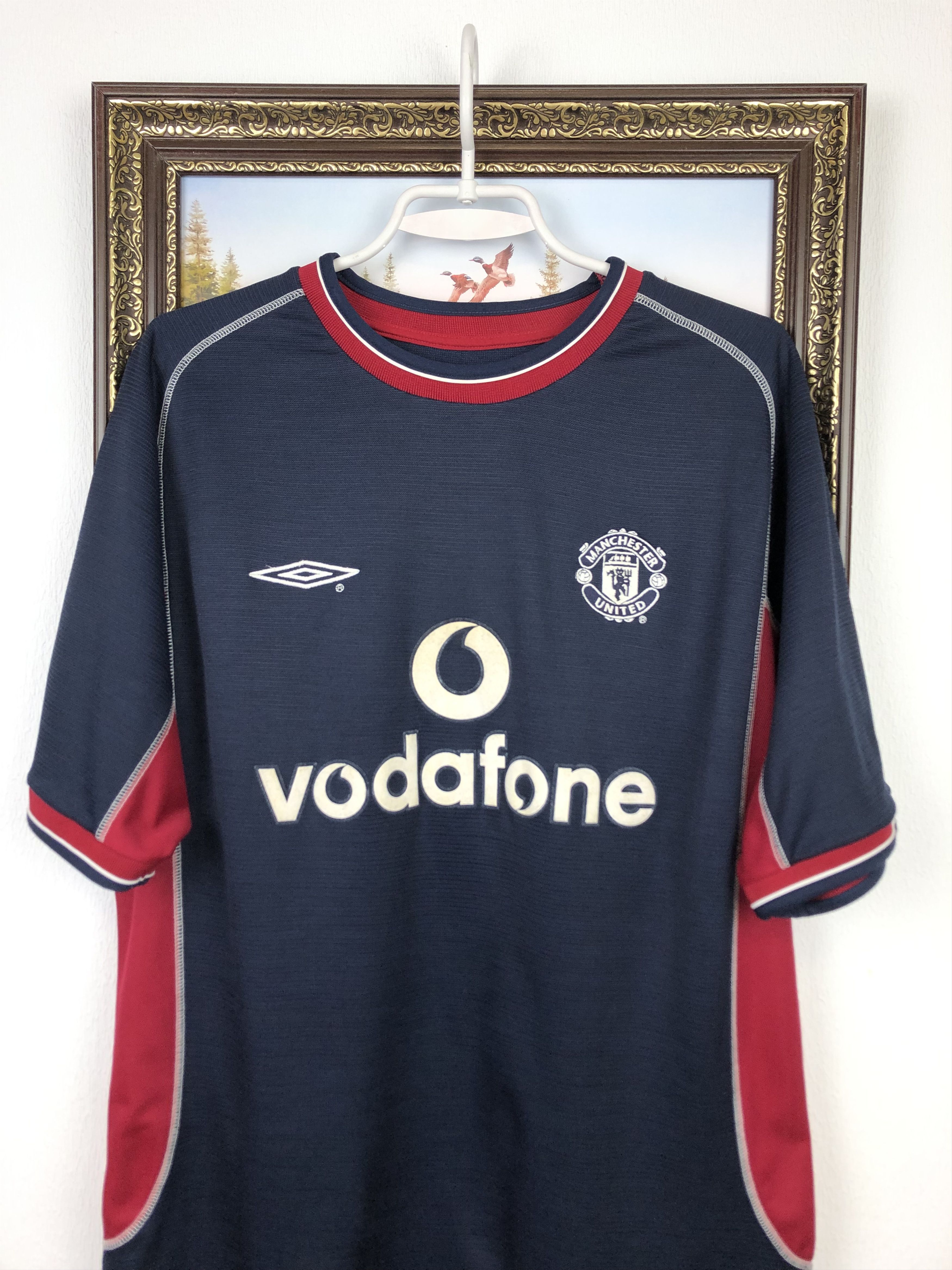 Vintage Manchester United football shirt 2000 Soccer Umbro Jersey Size US M / EU 48-50 / 2 - 2 Thumbnail