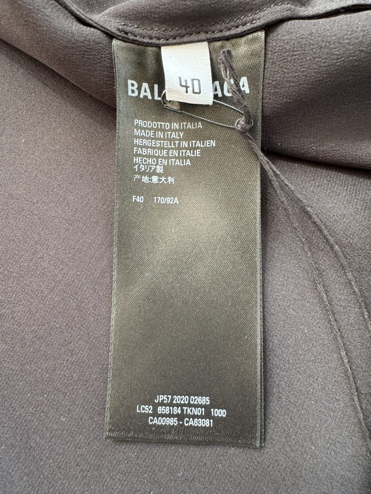 Balenciaga New Balenciaga fluid shirt, silk, oversized, size S Size S / US 4 / IT 40 - 7 Thumbnail