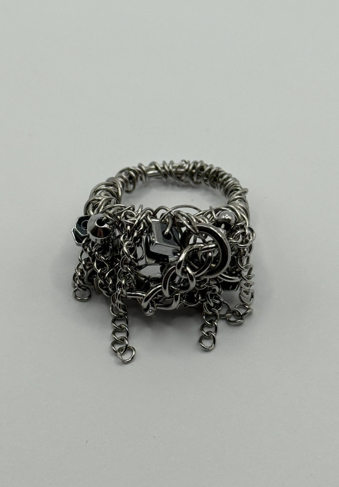 Seditionaries Handmade Raw Stainless Steel Ring Size ONE SIZE - 1 Thumbnail
