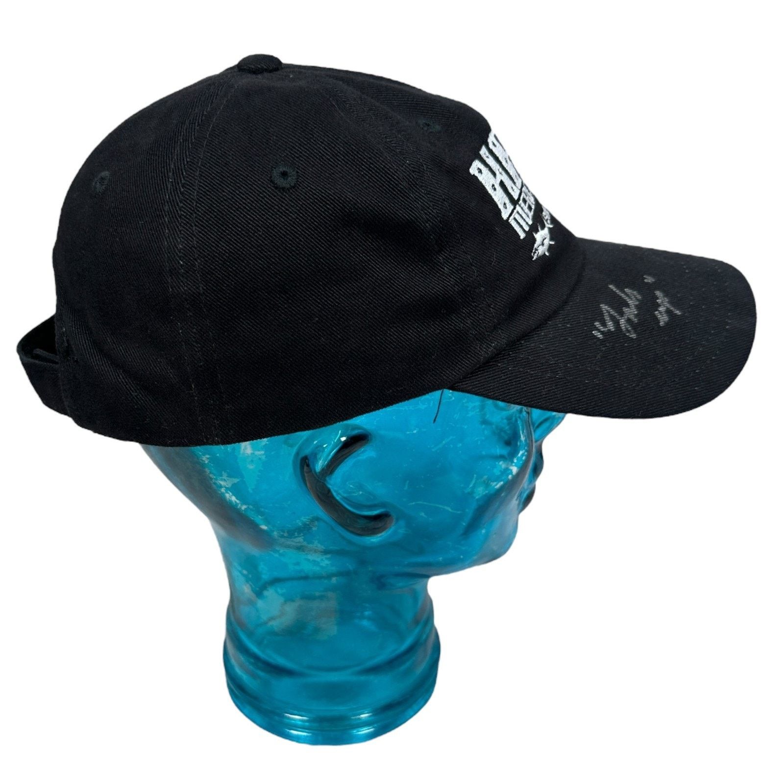 Port Authority Wicked Tuna Hat Captain Marciano Autographed Signed Black Size ONE SIZE - 6 Thumbnail