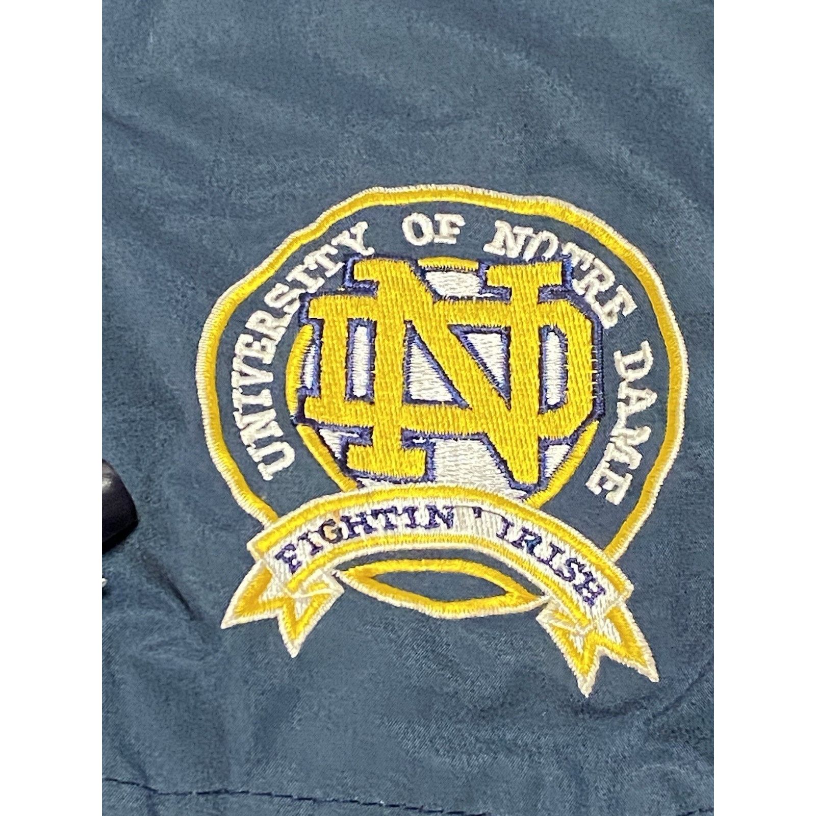 Starter VTG Notre Dame Starter Puffer Jacket Mens L Blue Full Zip Size US L / EU 52-54 / 3 - 3 Thumbnail