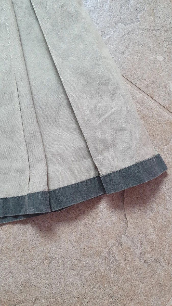 Burberry Vinage Rare girls women's skirts Burberry biege Midi Size 23" - 5 Thumbnail