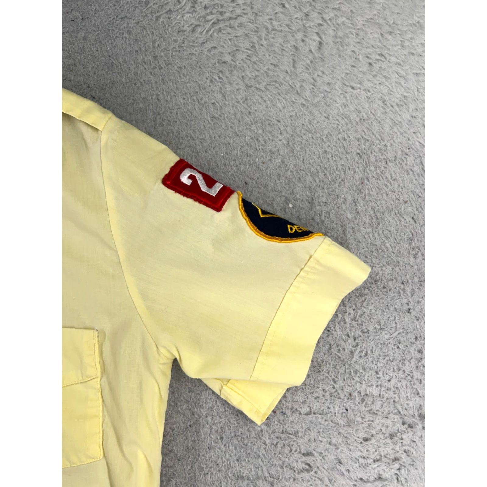 Vintage VINTAGE Boy Scouts of America Shirt Women 14 Yellow 90s Official Blouse Button Up READ Womens Size XL / US 12-14 / IT 48-50 - 2 Thumbnail
