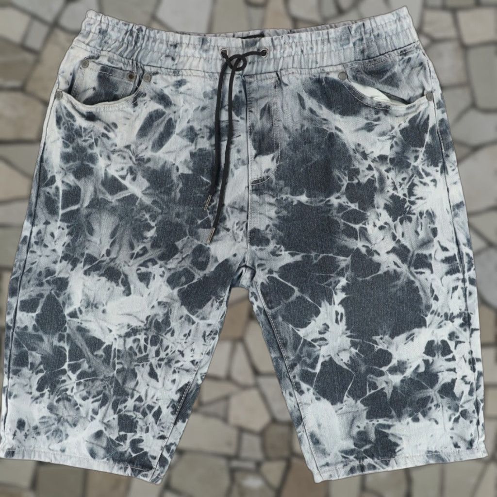 Vintage Road Narrows Smoke Cotton Blend Canvas Chino Shorts Gray Patterned Men's 38 Size US 38 / EU 54 - 1 Thumbnail