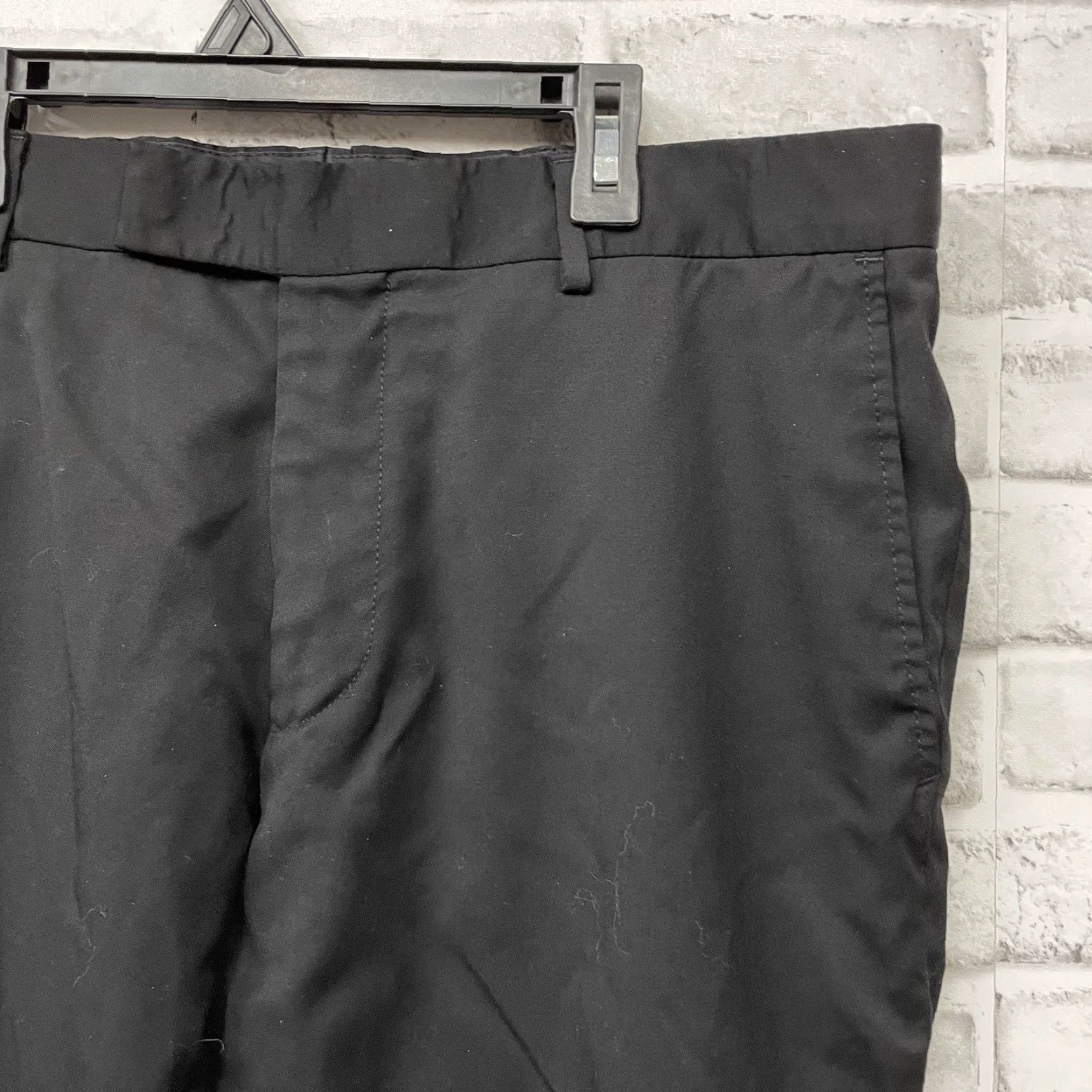 Vintage Hugo Boss Black Wool Dress Pants Mens Size 38x28 Straight Regular Size US 38 / EU 54 - 2 Thumbnail