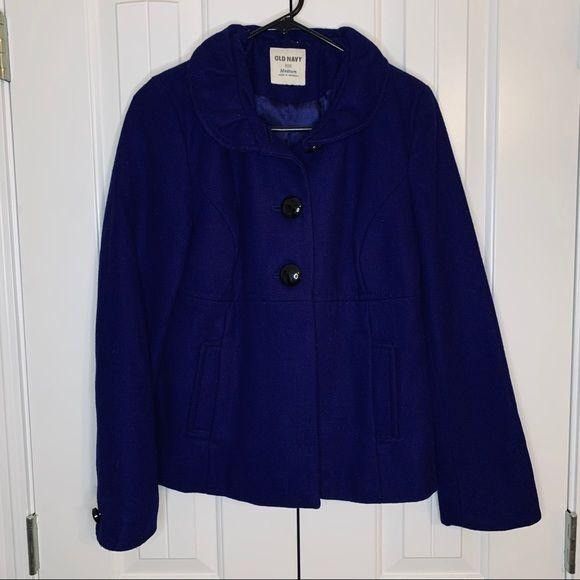 Old Navy Old Navy Sapphire Blue Lined Button Front Pea Coat Medium Size M / US 6-8 / IT 42-44 - 1 Thumbnail