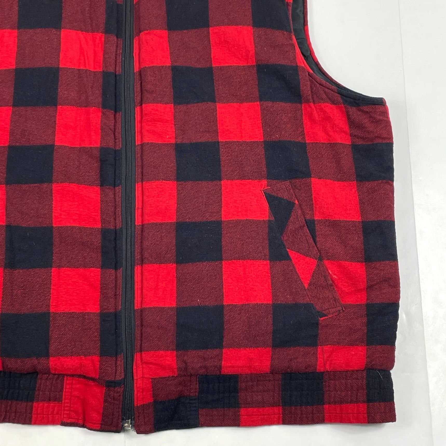 Vintage VINTAGE Woodland Vest Mens Large Red Flannel Full Zip Hunting Hiking Ski Buffalo Size US L / EU 52-54 / 3 - 4 Thumbnail