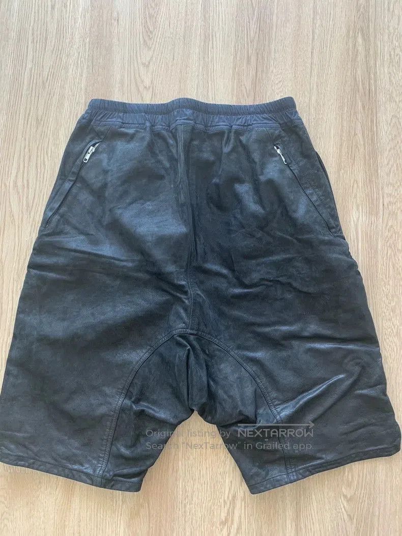 Rick Owens Rick Owens Leather Shorts Size 50. Size US 32 / EU 48 - 4 Thumbnail