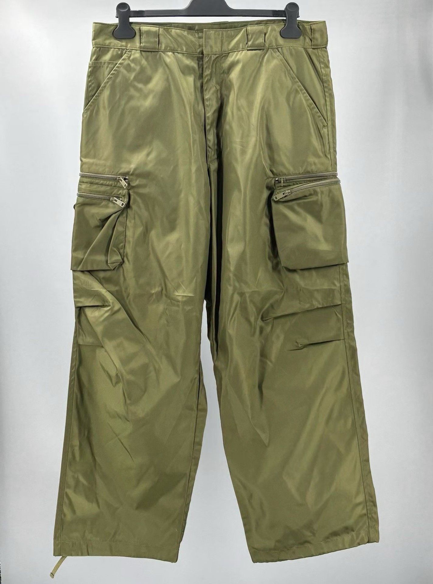 Prada Prada Military Green Triangle Logo Cargo Pants Size US 38 / EU 54 - 2 Thumbnail