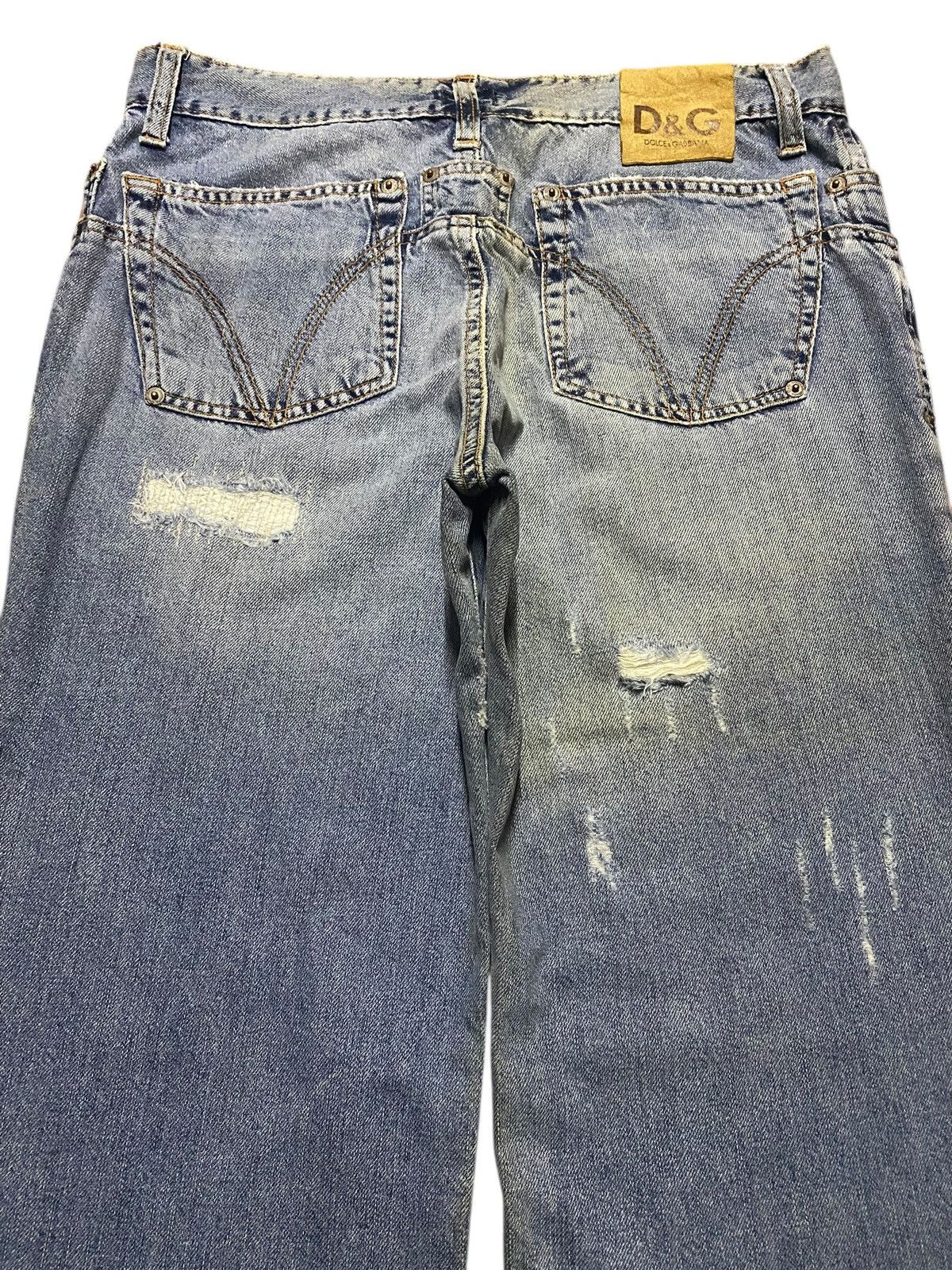 Dolce & Gabbana Vintage Dolce &. Gabbana Light Wash Distressed Enough Baggy Size US 30 / EU 46 - 4 Thumbnail