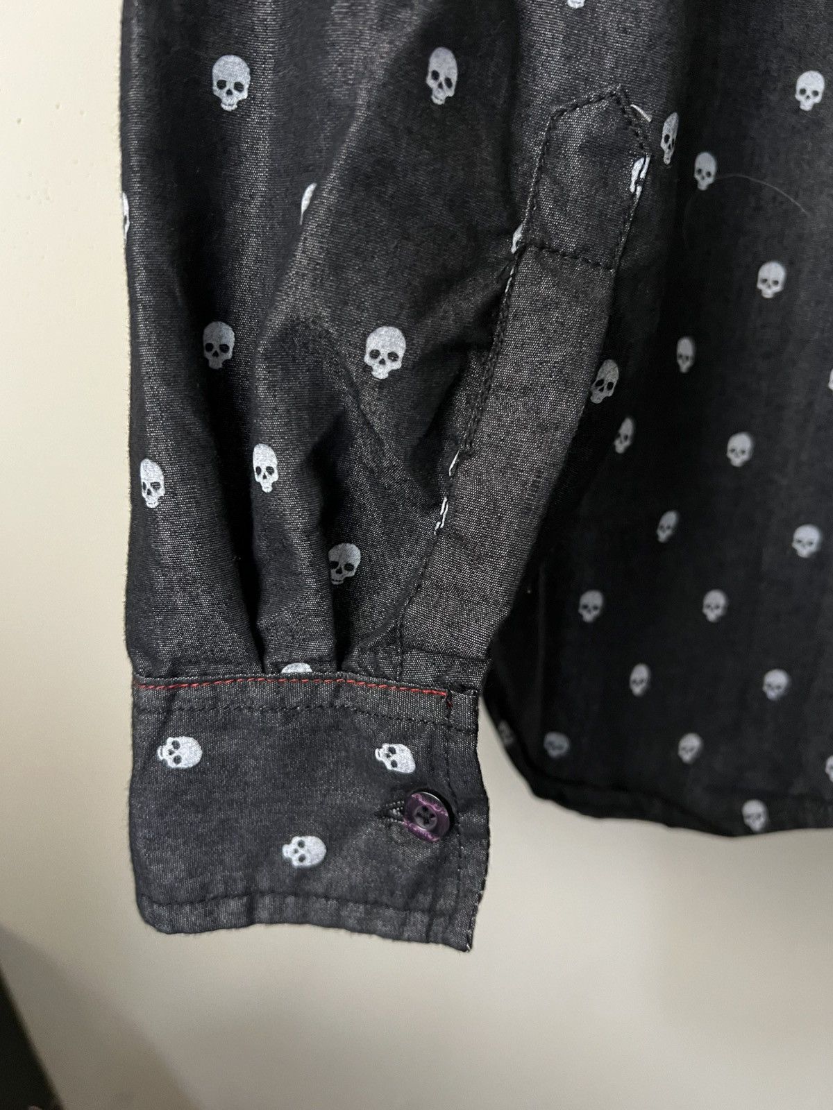 Other New without Tags Men’s Skull Retro Stitch Shirt Size US L / EU 52-54 / 3 - 7 Thumbnail