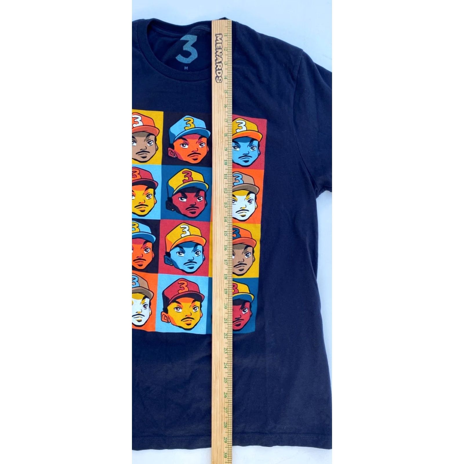 Vintage Chance The Rapper Men’s T-Shirt Shirt Adult M Black 100% Cotton Short Sleeve Crew Neck Music RWR 2010-2019 Size US M / EU 48-50 / 2 - 6 Thumbnail