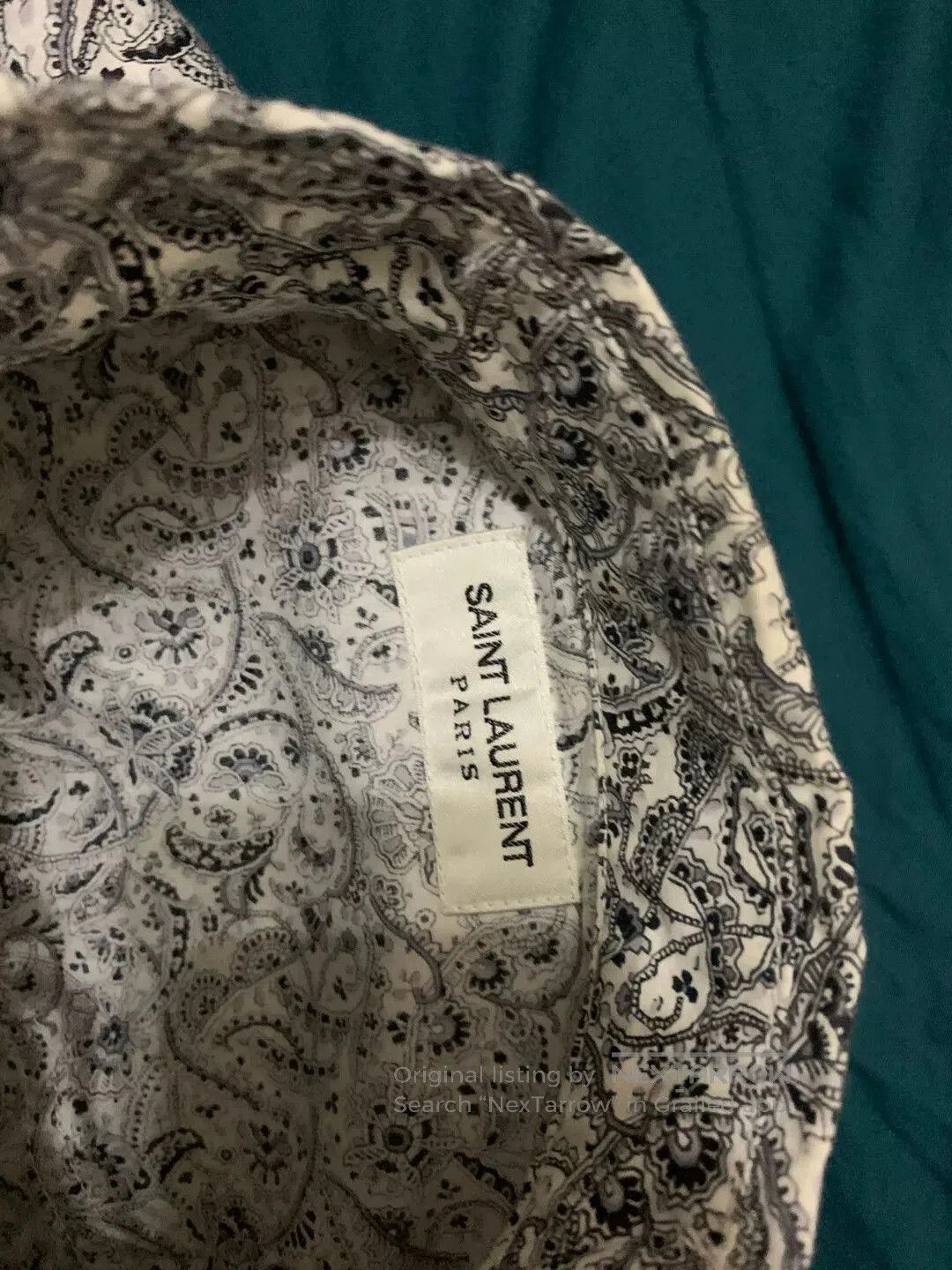Saint Laurent Paris Saint Laurent Paisley Long-Sleeve Shirt. Size US S / EU 44-46 / 1 - 4 Thumbnail
