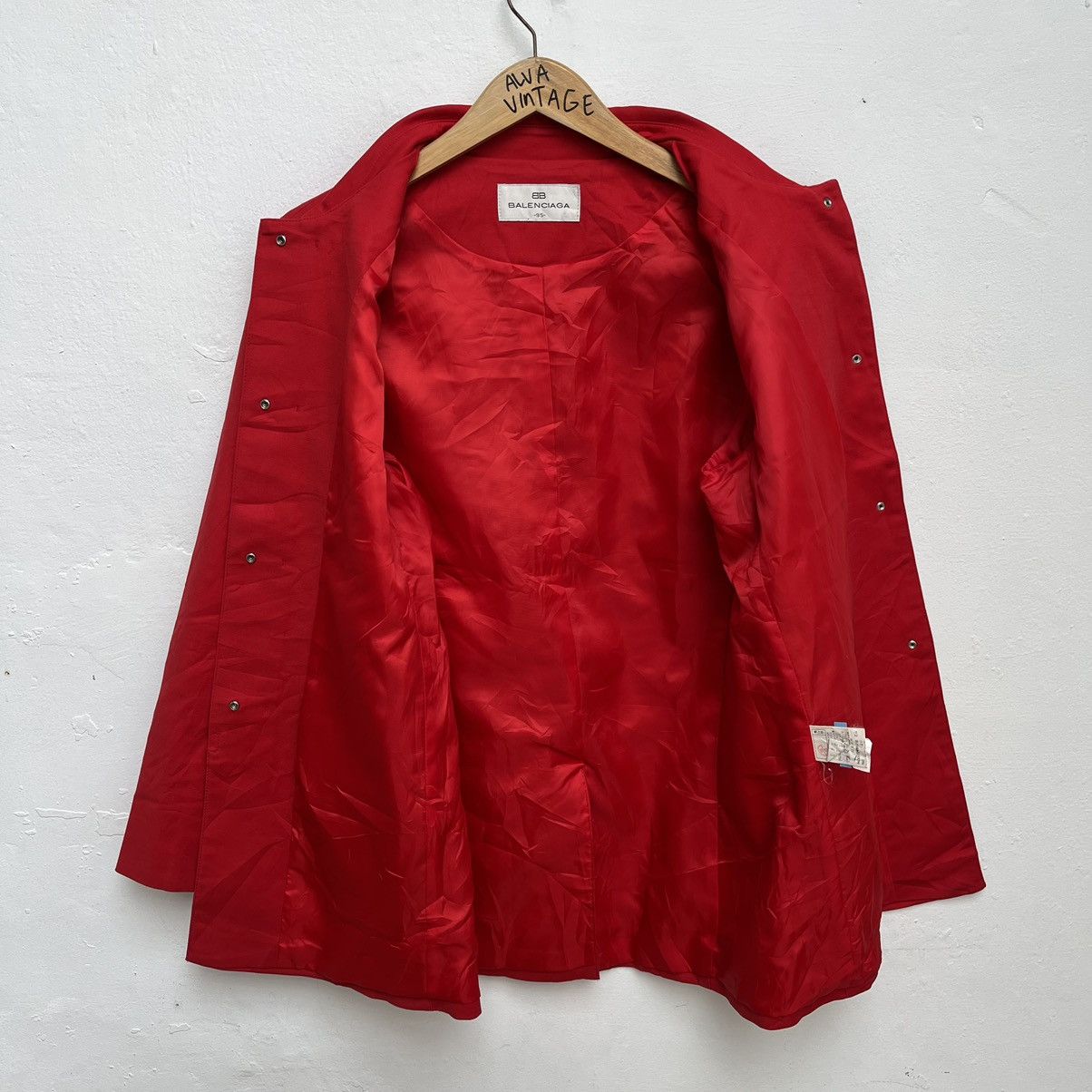 Balenciaga × Vintage Luxury Coat Jacket Balenciaga Script Logo Women's Size M / US 6-8 / IT 42-44 - 3 Thumbnail