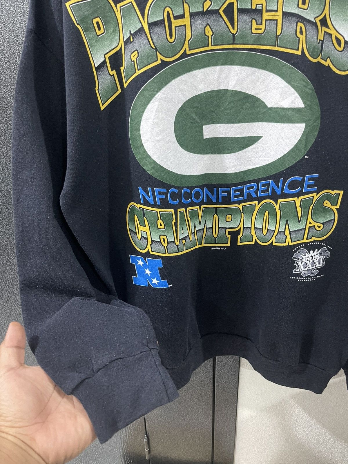NFL Vintage Green Bay Packers NFL Super Bowl Sweatshirt Size US L / EU 52-54 / 3 - 8 Thumbnail