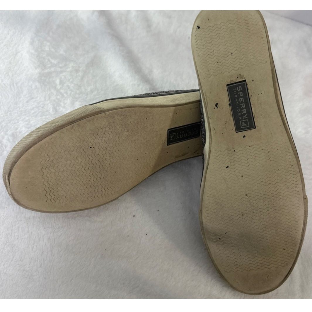 Sperry SPERRY Silver Sequin Boat Top Sliders Shoes Size 9 Size US 9 / IT 39 - 6 Thumbnail