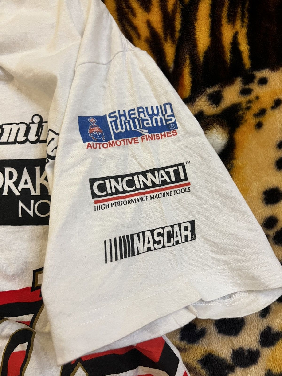 NASCAR × Vintage × Winners Circle Vintage Dale Jr Earnhardt NASCAR Bud AOP Tee Size US L / EU 52-54 / 3 - 7 Thumbnail