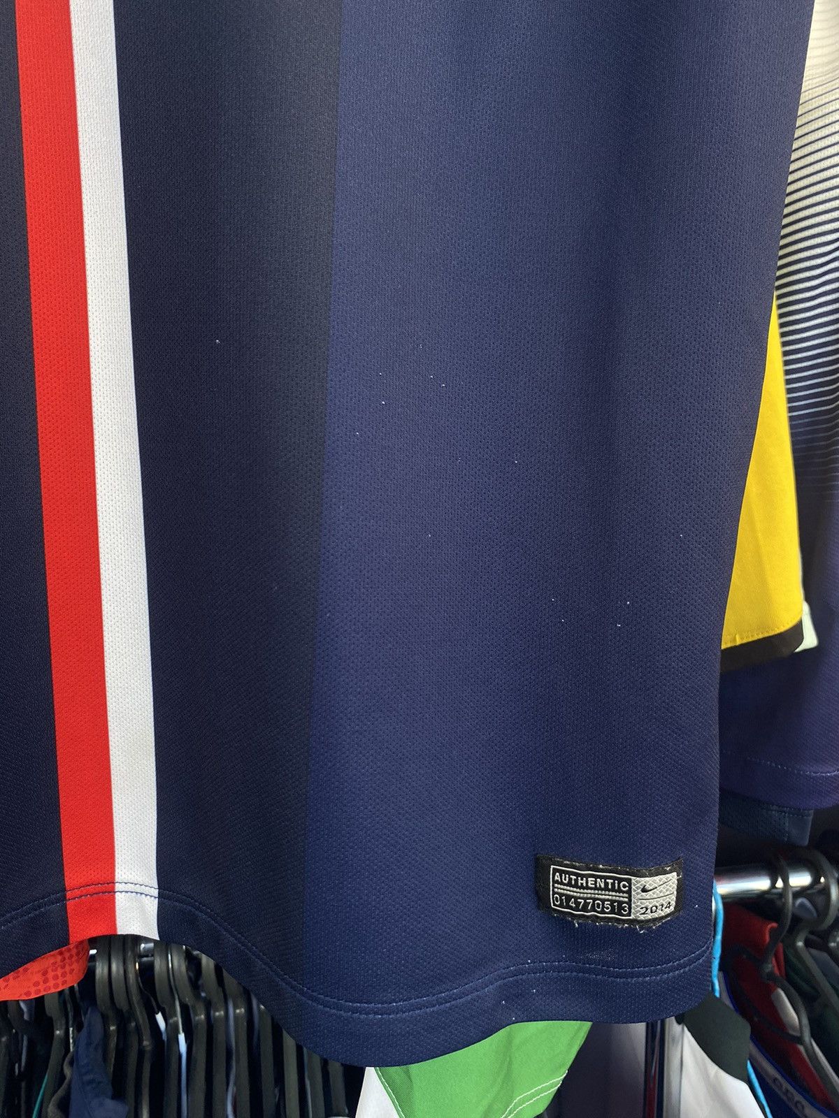 Nike 2014/15 NIKE PARIS SAINT GERMANY HOME SOCCER FOOTBALL JERSEY Size US M / EU 48-50 / 2 - 6 Thumbnail