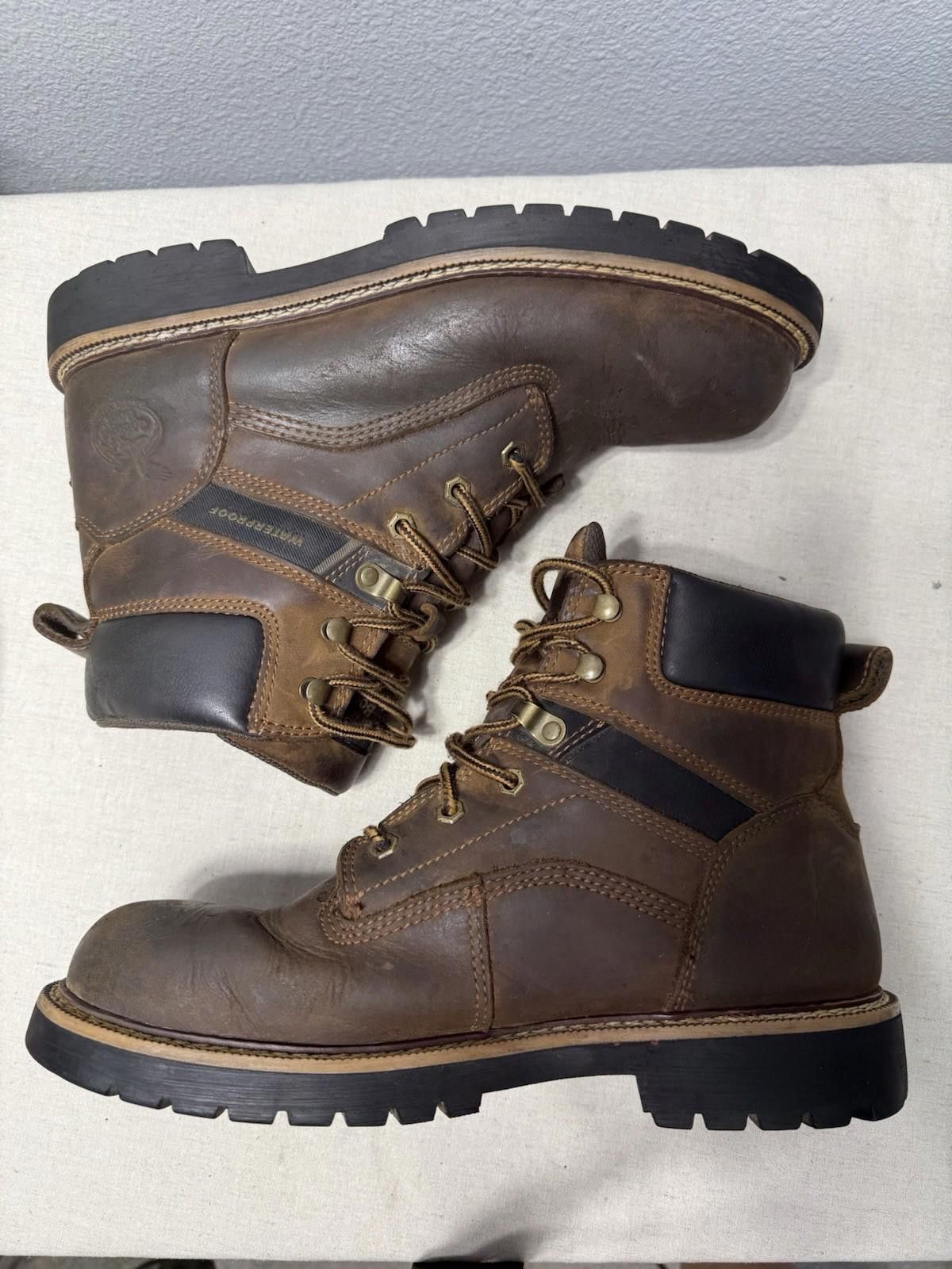 Designer Georgia Waterproof 6”Leather Work Boots Size 9.5M Lace Up Size US 9.5 / EU 42-43 - 8 Thumbnail