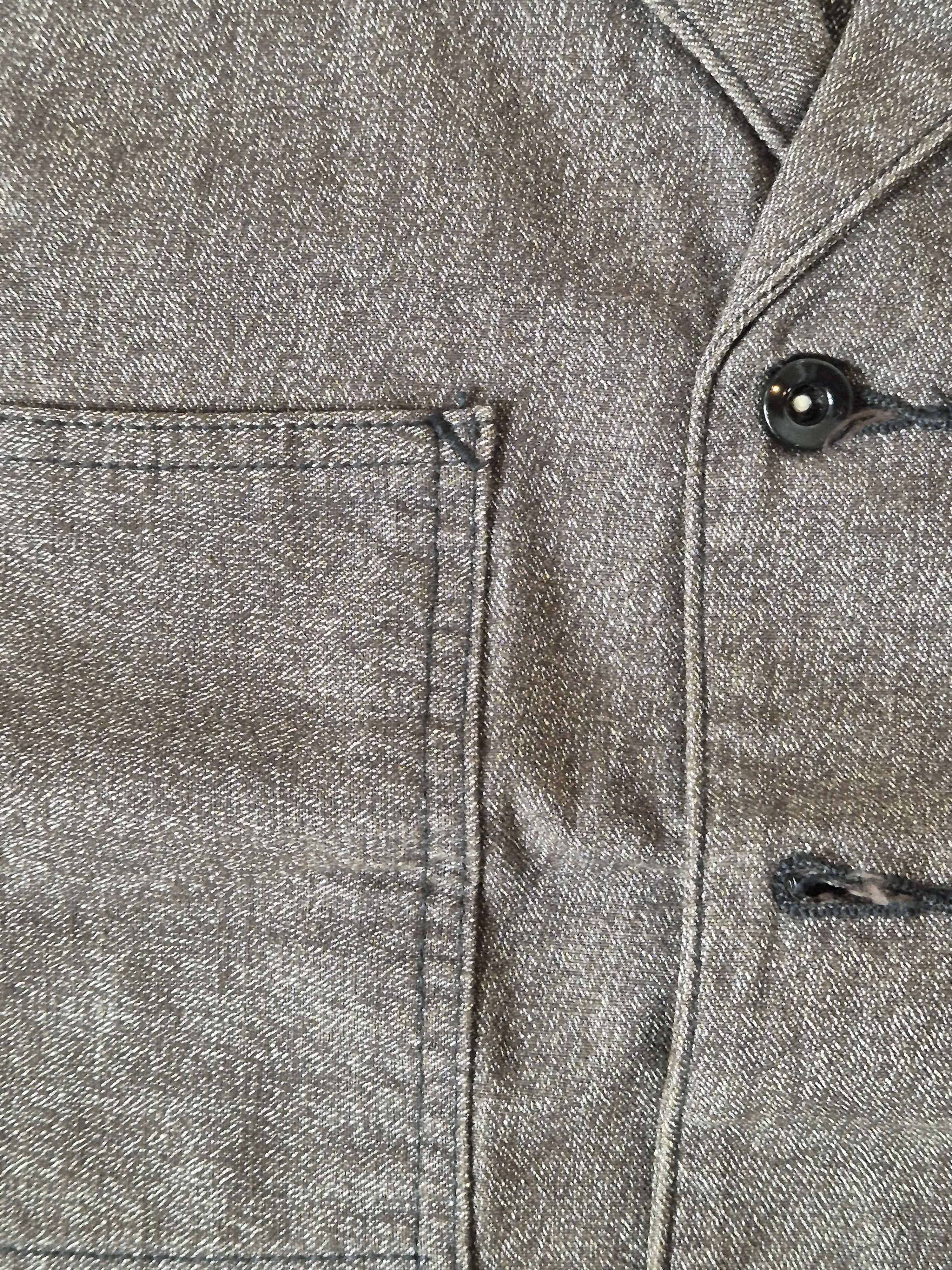 Sugar Cane Sugar Cane 1940s Style Cover Engineer Cotton Waistcoat Vest Size 40L - 5 Thumbnail