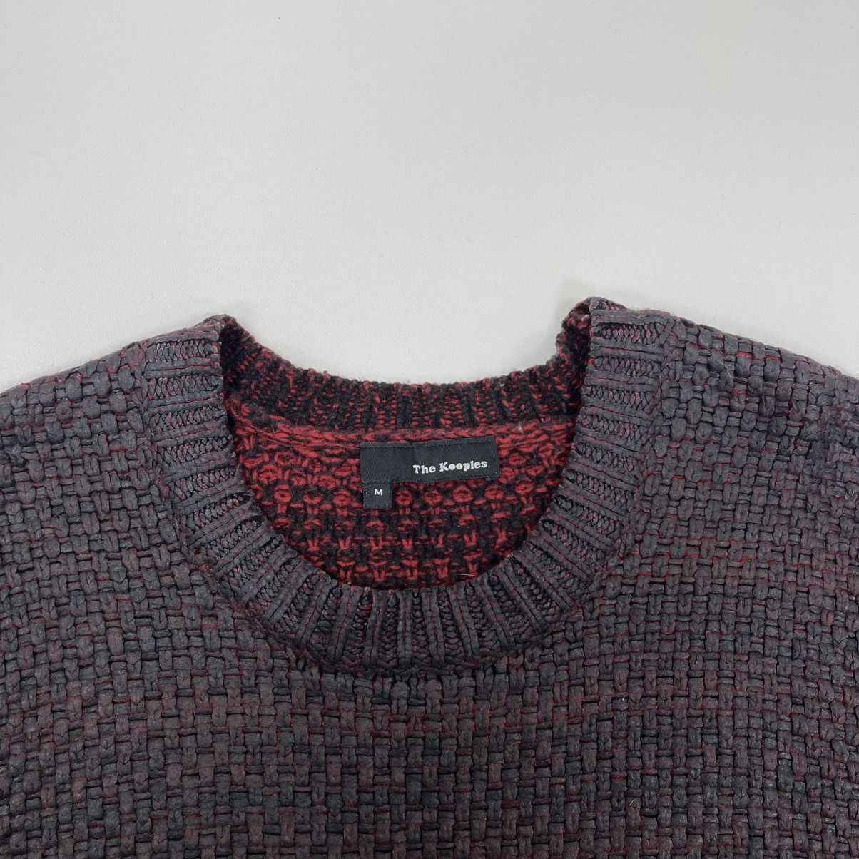 The Kooples The Kooples Wool/Nylon Knit Sweater Red/Black Size US M / EU 48-50 / 2 - 7 Thumbnail