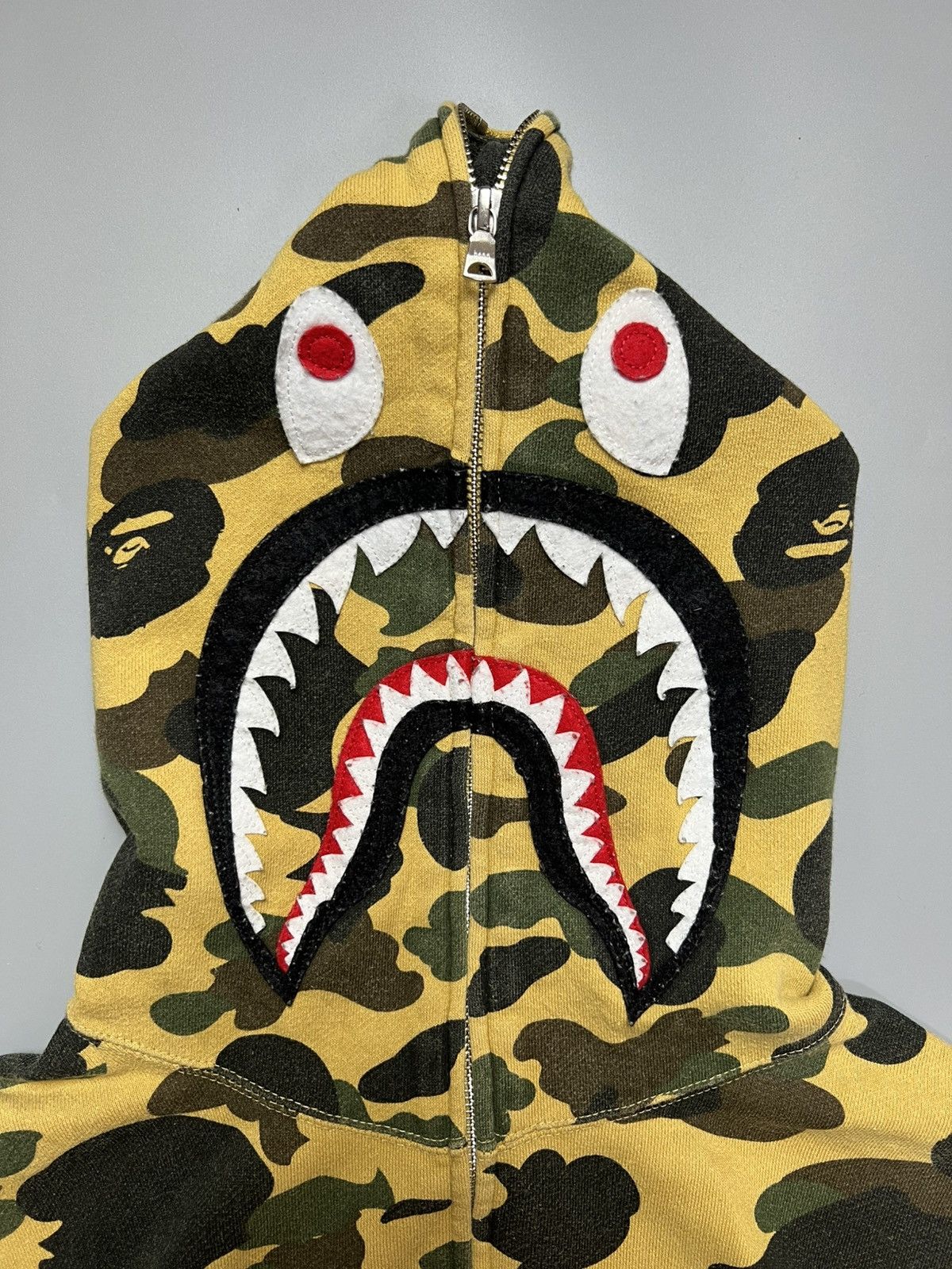 Bape Vintage Bape Shark PONR FullZipper Hoodie Size US L / EU 52-54 / 3 - 6 Thumbnail
