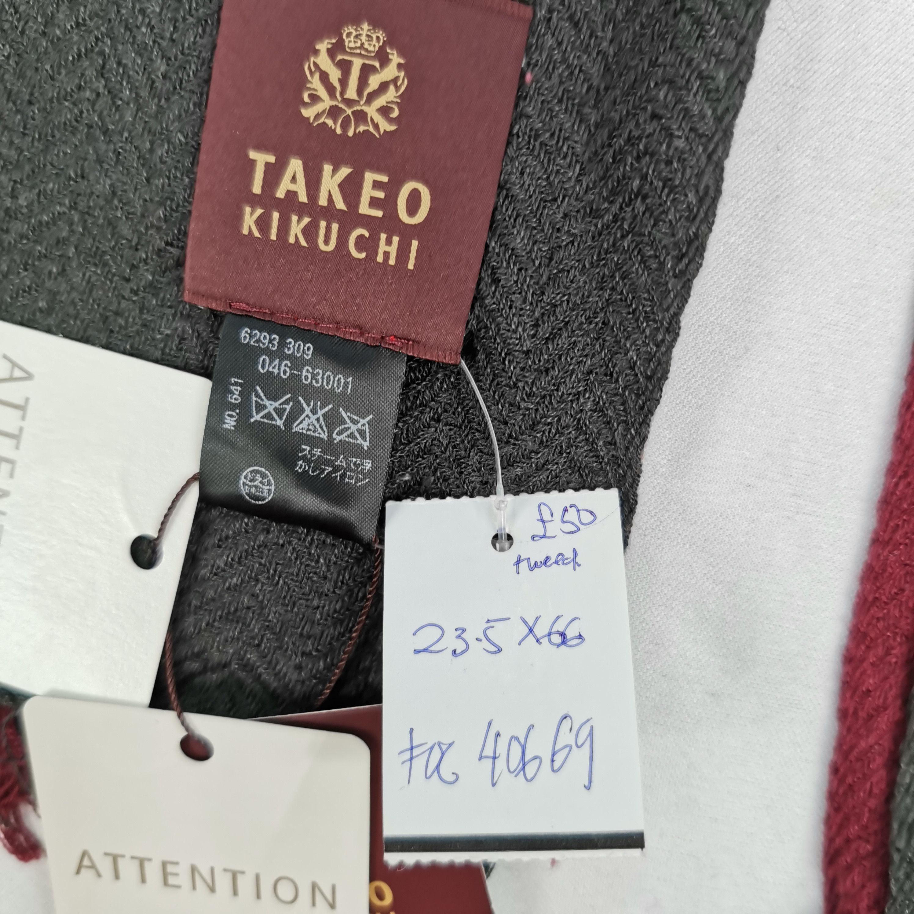 Takeo Kikuchi NWT Vintage Takeo Kikuchi Scarf Knitted Muffler Wool Scarves Size ONE SIZE - 4 Thumbnail