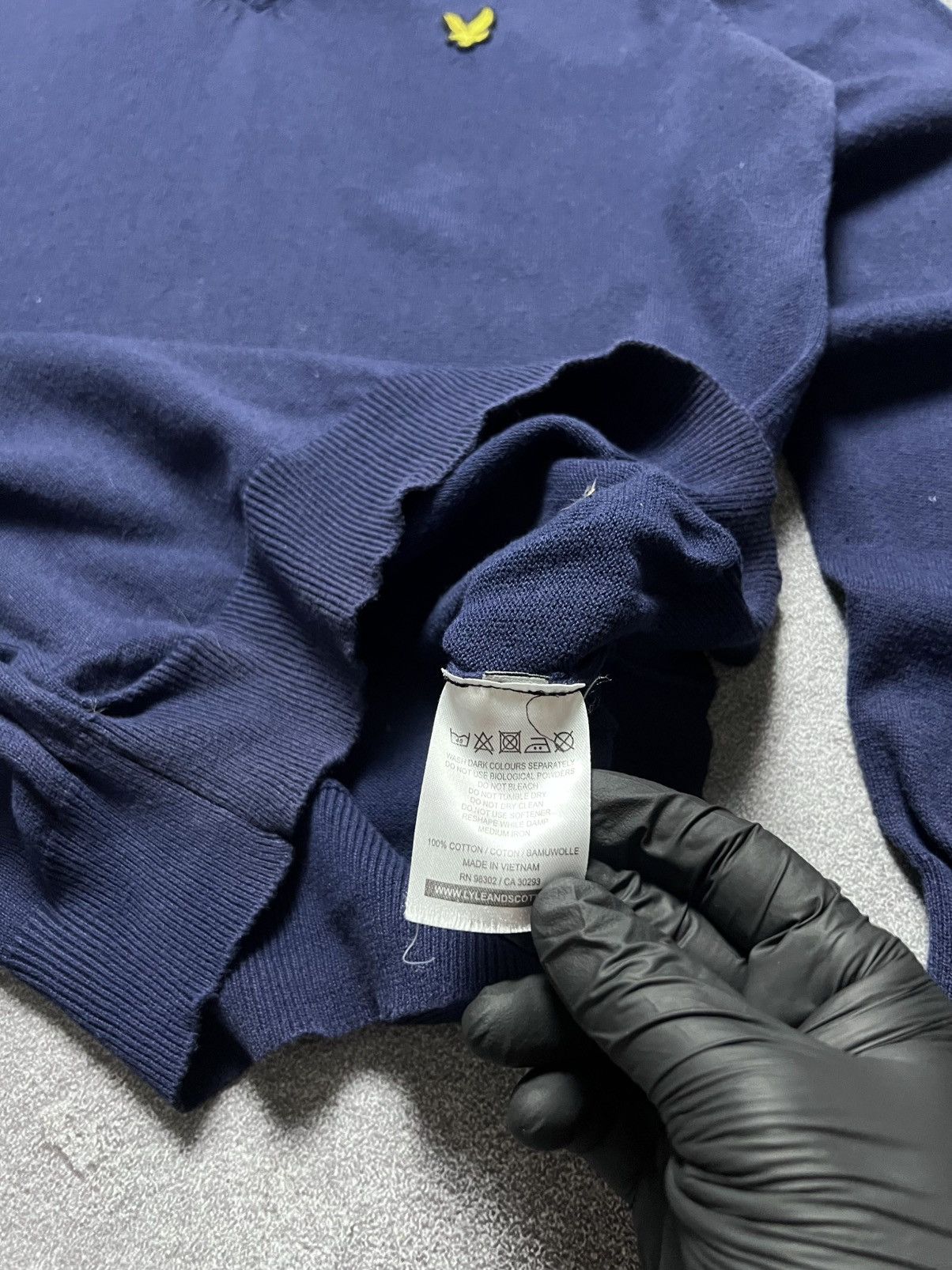 Lyle & Scott Vintage Lyle & Scott Sweater Long Sleeve Big Logo Lampas M Size US M / EU 48-50 / 2 - 7 Thumbnail