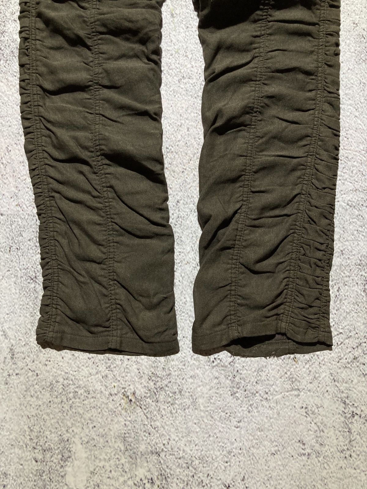 Japanese Brand 2000s Japanese Brand Ruched Pants Punk Lgb Style Green Army Size US 26 / EU 42 - 15 Thumbnail