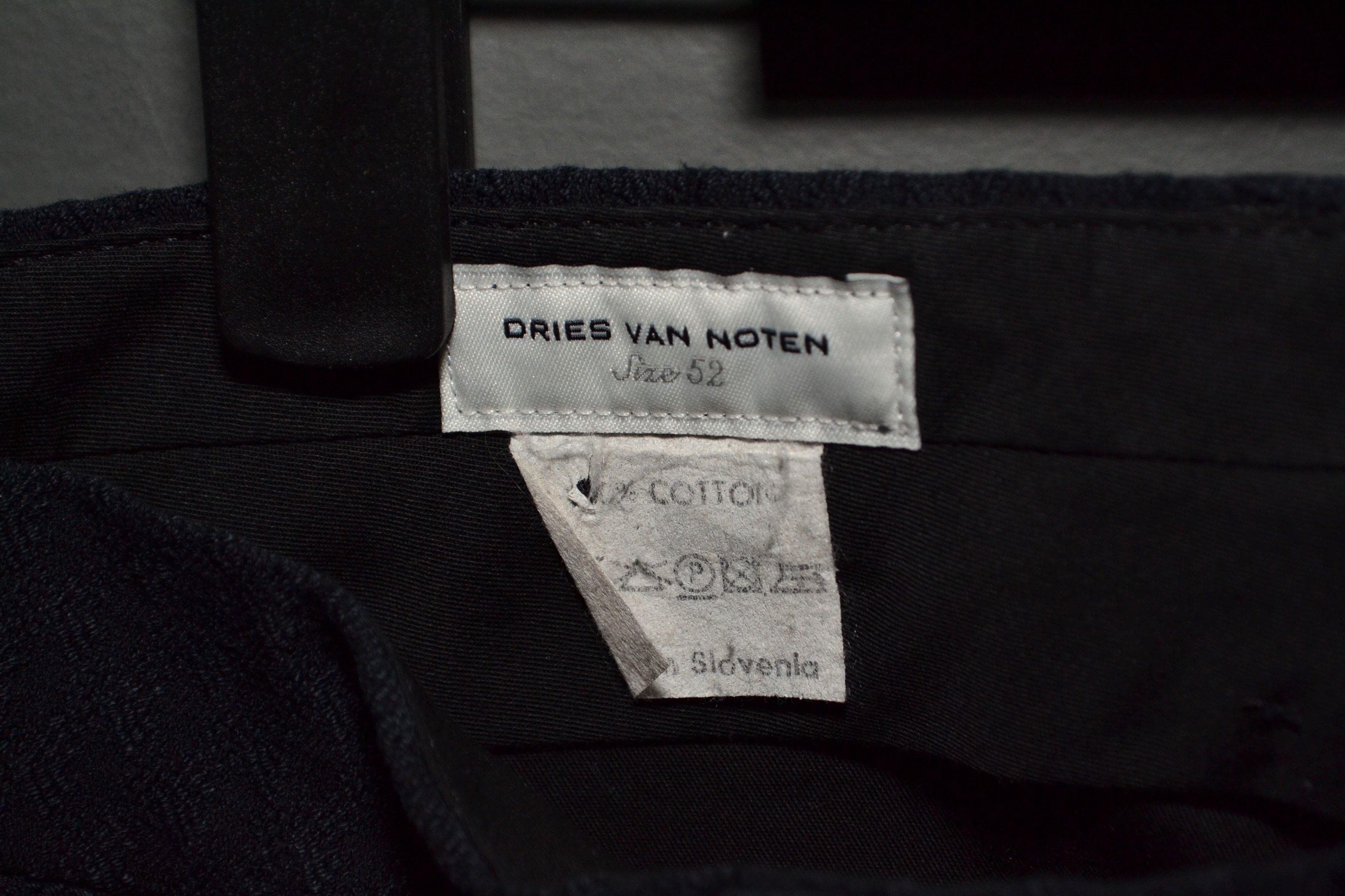 Dries Van Noten Dries Van Noten size 52 Jacquard Black Cotton Pants Trousers Size US 36 / EU 52 - 5 Thumbnail
