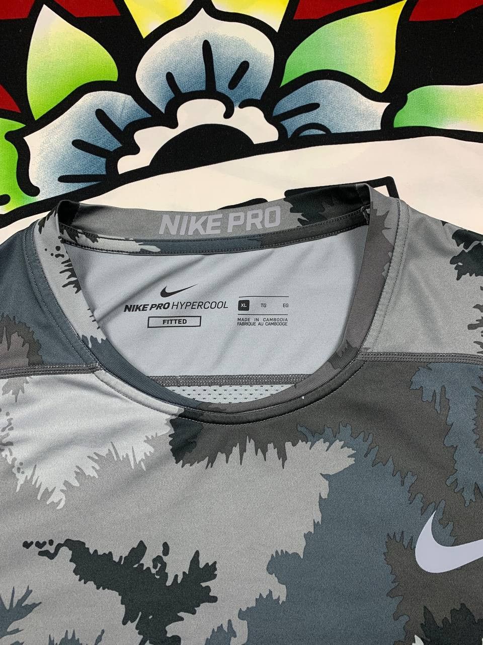 Nike Nike Pro Combat compression training tshirt camo Size XL Size US XL / EU 56 / 4 - 3 Thumbnail