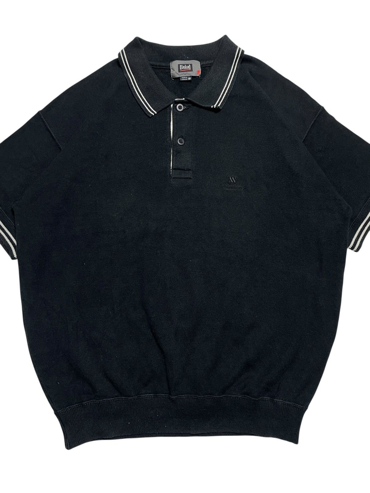 Japanese Brand 2000’s Ixi:z - Cutton Knit Stripe Carol Polo Size US M / EU 48-50 / 2 - 2 Thumbnail