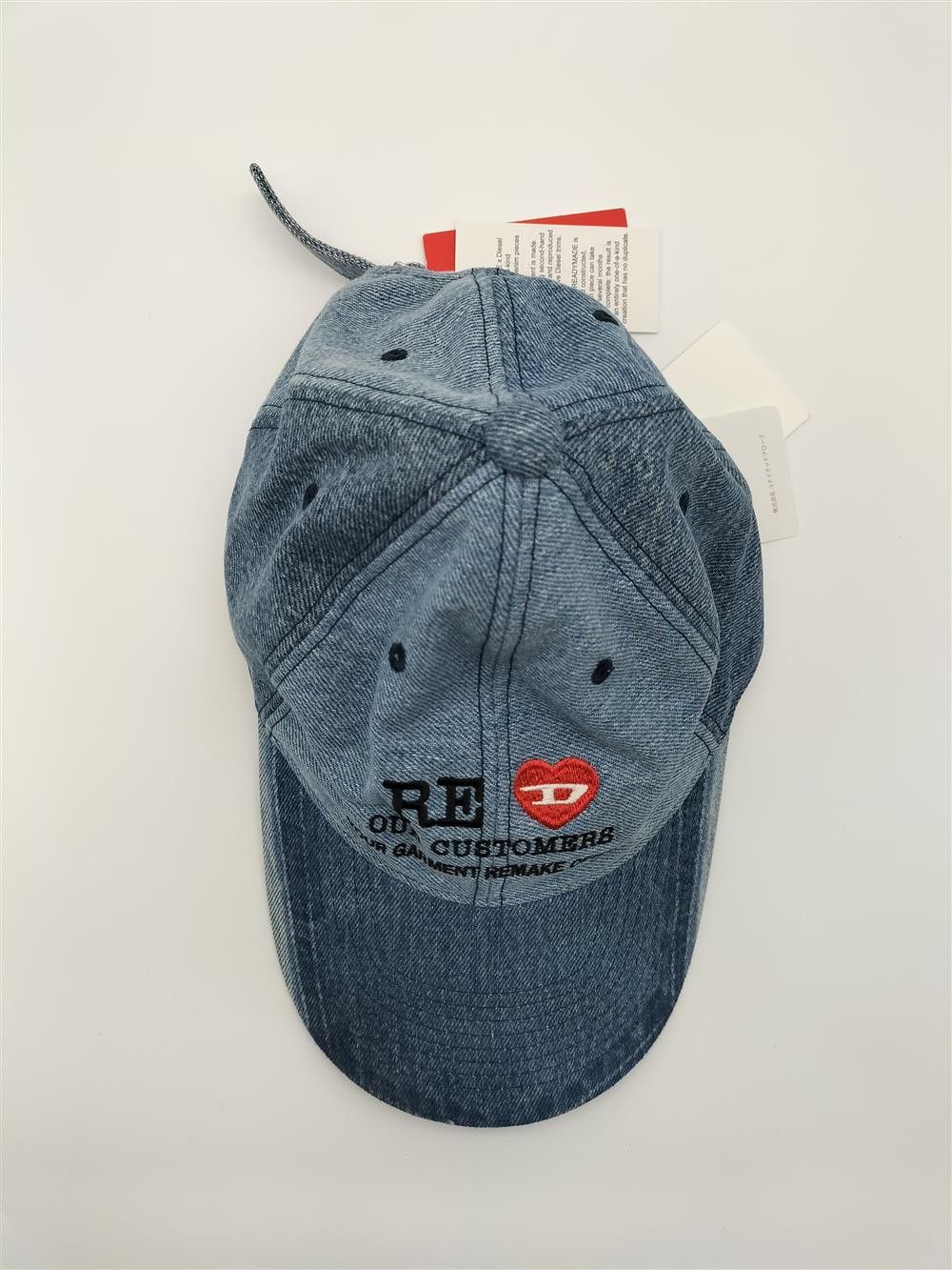 READYMADE READYMADE x DIESEL ONE-OF-A-KIND REPURPOSED DENIM HAT OS NEW Size ONE SIZE - 5 Thumbnail