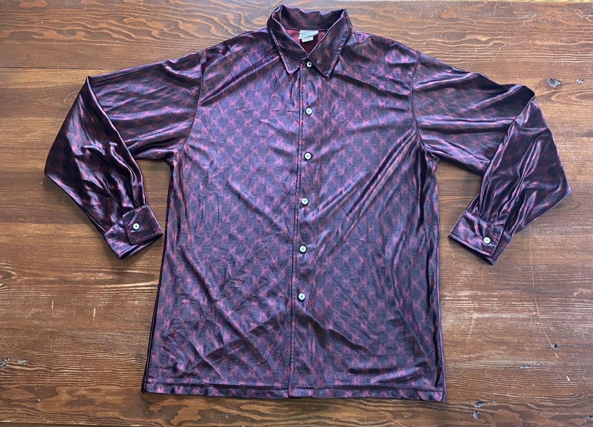 Vintage Vintage 90’s Street Culture Polyester Long Sleeve Button Up Size US L / EU 52-54 / 3 - 2 Thumbnail