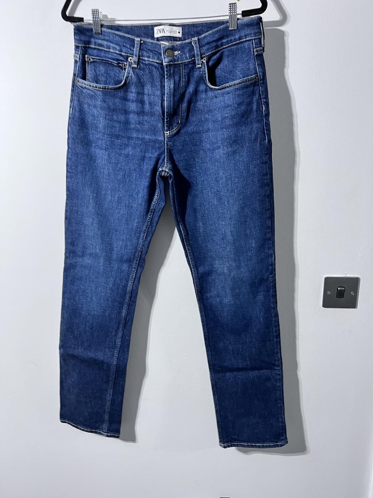 Zara Zara Mid-Blue Jeans – Size EUR 40 / UK 12 Size 30" / US 8 / IT 44 - 1 Thumbnail