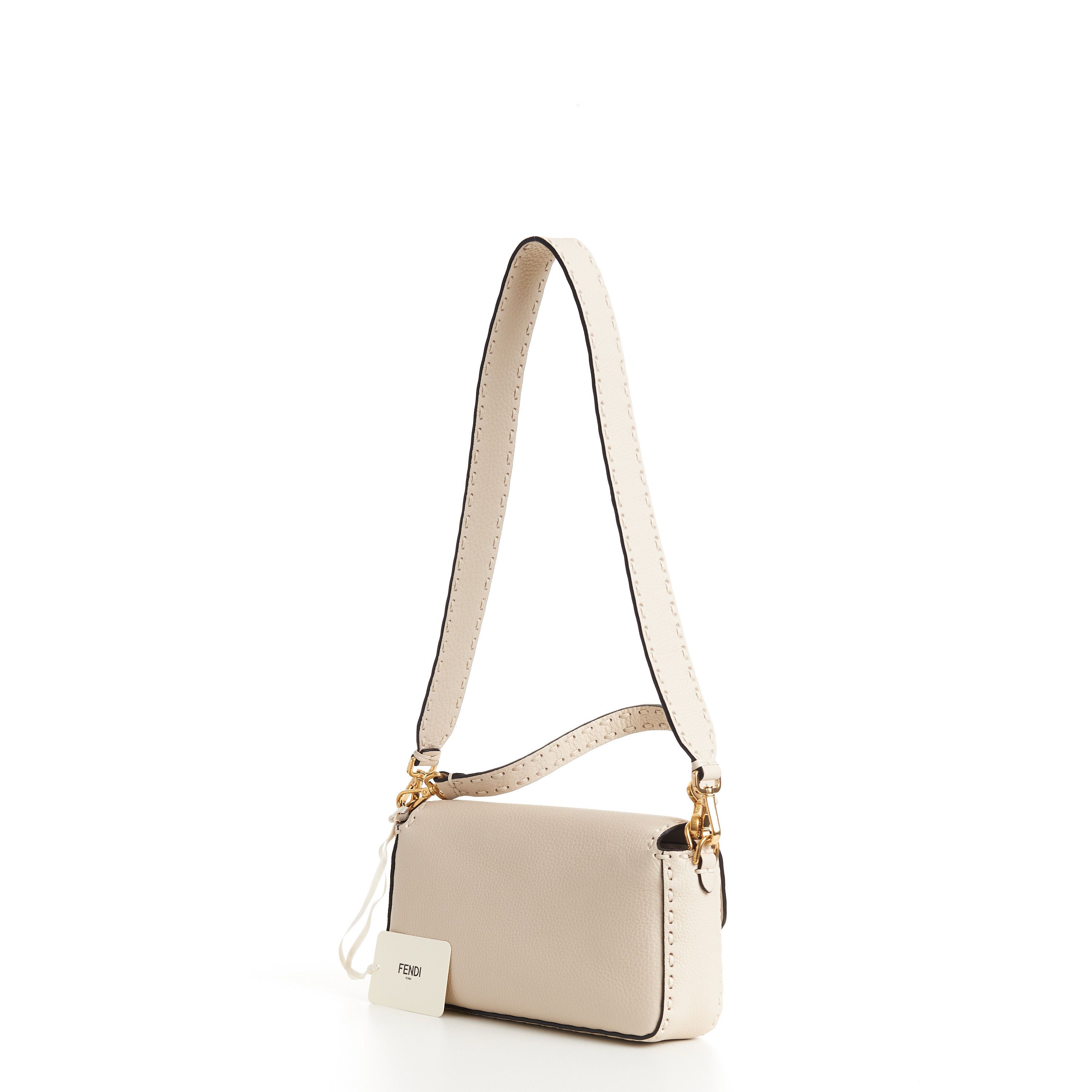 Fendi Baguette - Camellia Selleria Bag With Oversize Topstitching Size ONE SIZE - 8 Thumbnail
