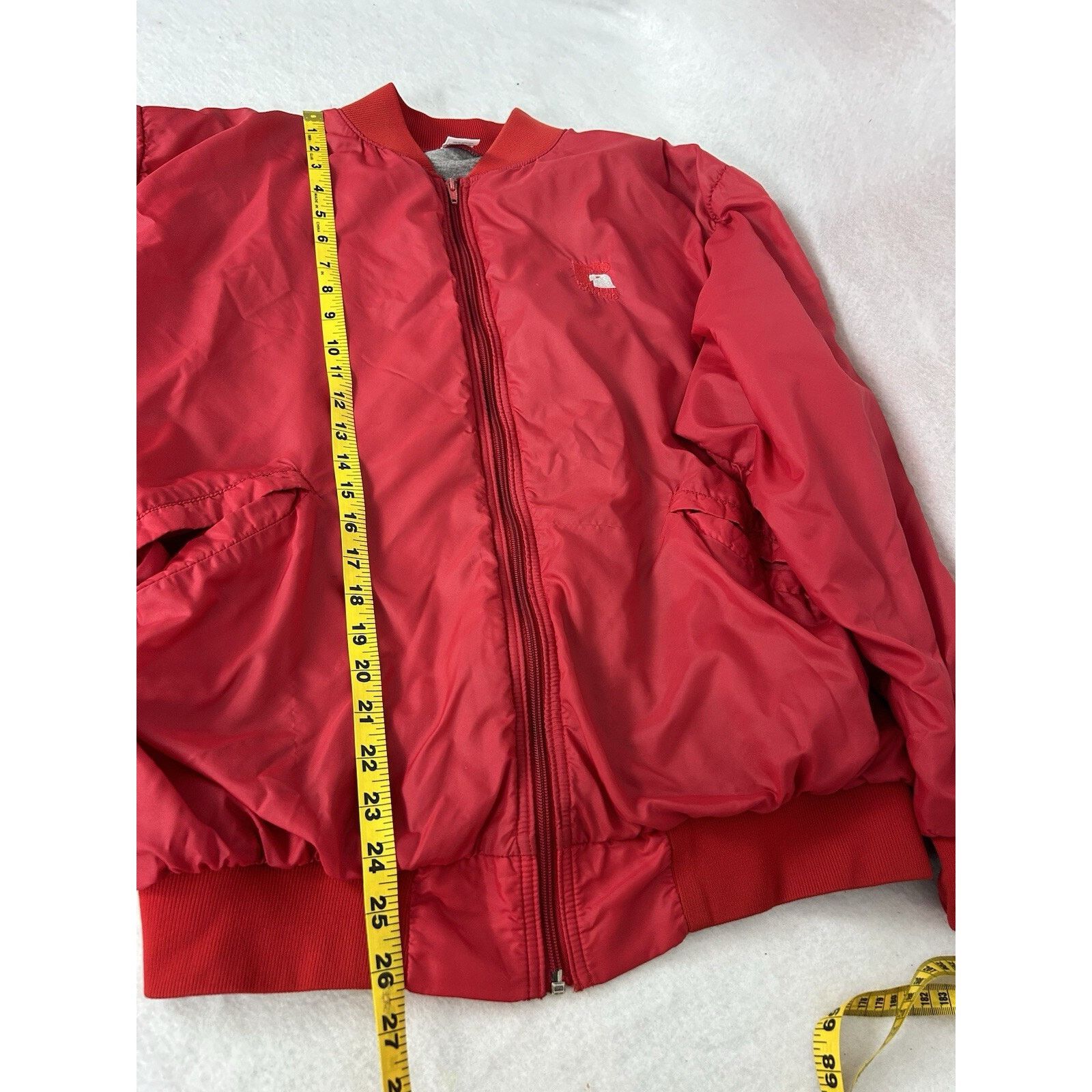 Russell Athletic VTG Russell Athletic Red Zip-Up Windbreaker L Eagle Logo Size US L / EU 52-54 / 3 - 8 Thumbnail